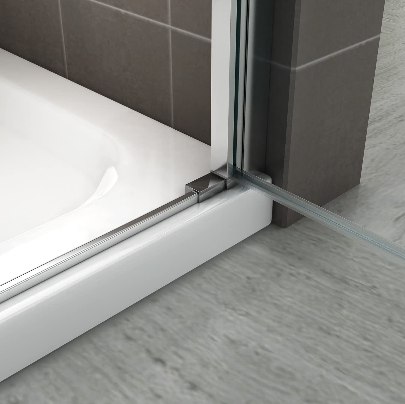 i-flair Duschtür LARA 83x195 cm Verstellbereich von 83-86 cm, Höhe  