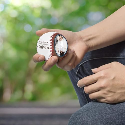 Vista 15 de SLML Día del Padre de béisbol personalizado Foto personalizada y nombre del Día del Padre Interés Impreso Imagen de Béisbol Regalos para papá