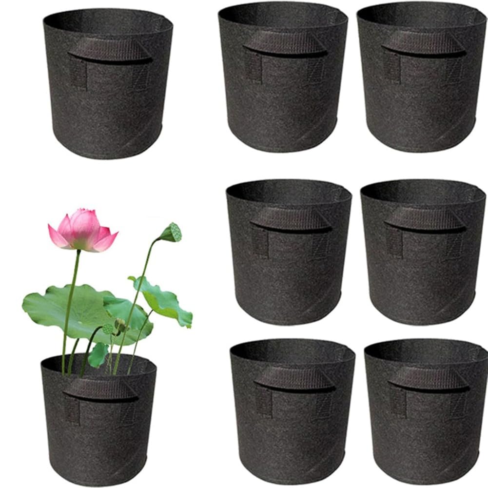 CTRLZS For Aquatic Plants, Potato, Carrot, Onion, Flower Pond Planter Durables Breathe Reusable Plant Bags 2 Gallon