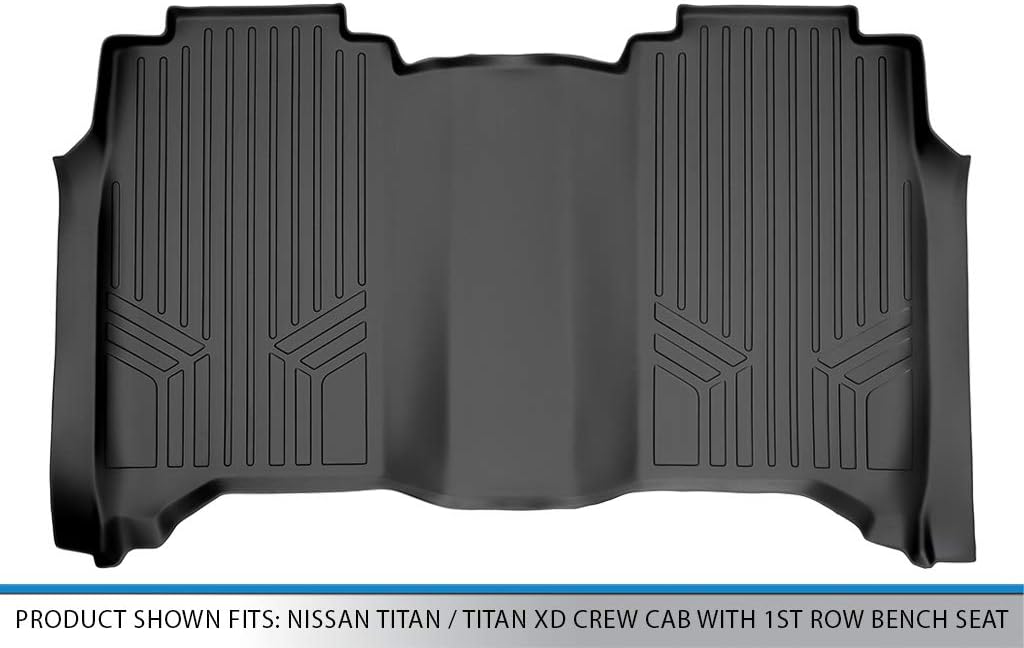 MAXLINER Floor Mats 2nd Row Liner for 2017-2024 Nissan Titan