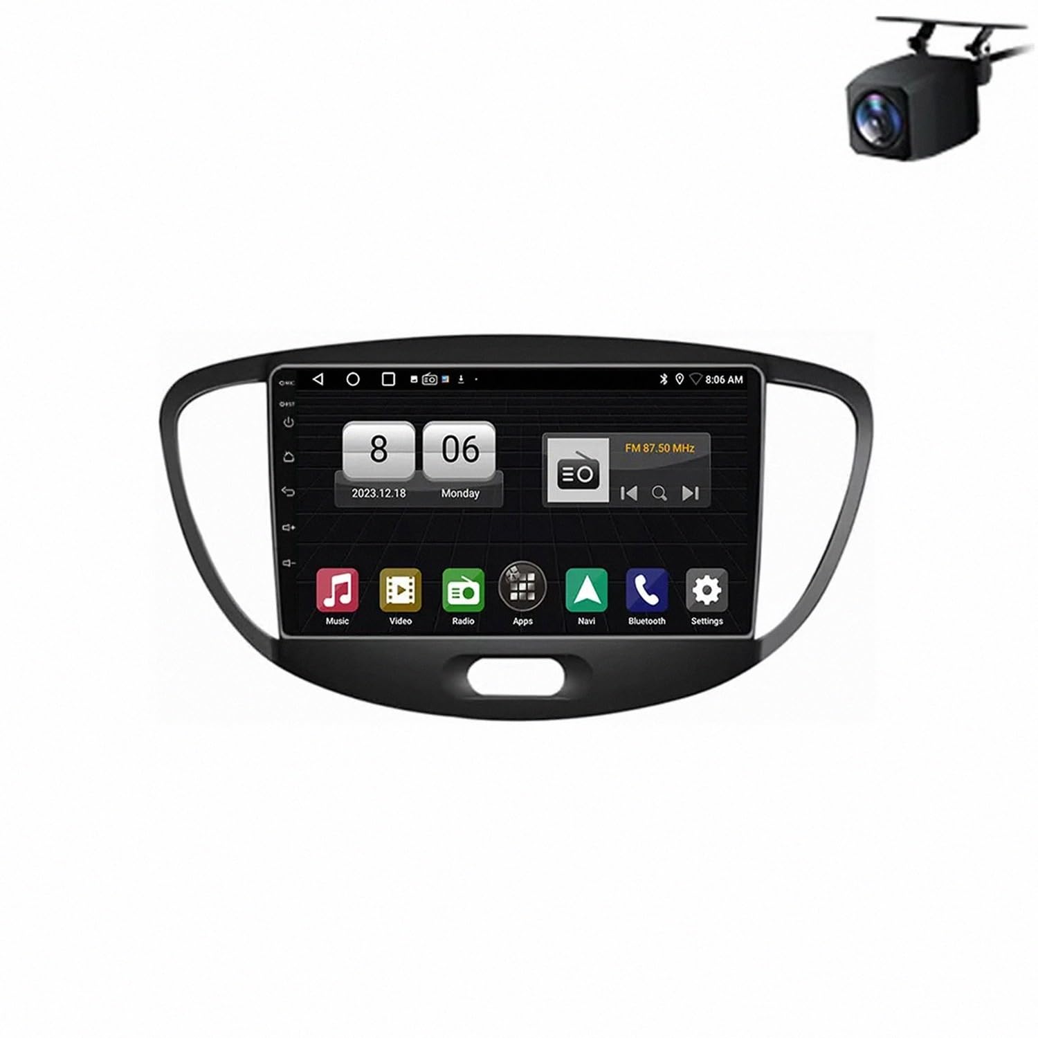 Radio de Coche 2 DIN Hyundai i10 2010-2013 Enlace Espejo Siri 8