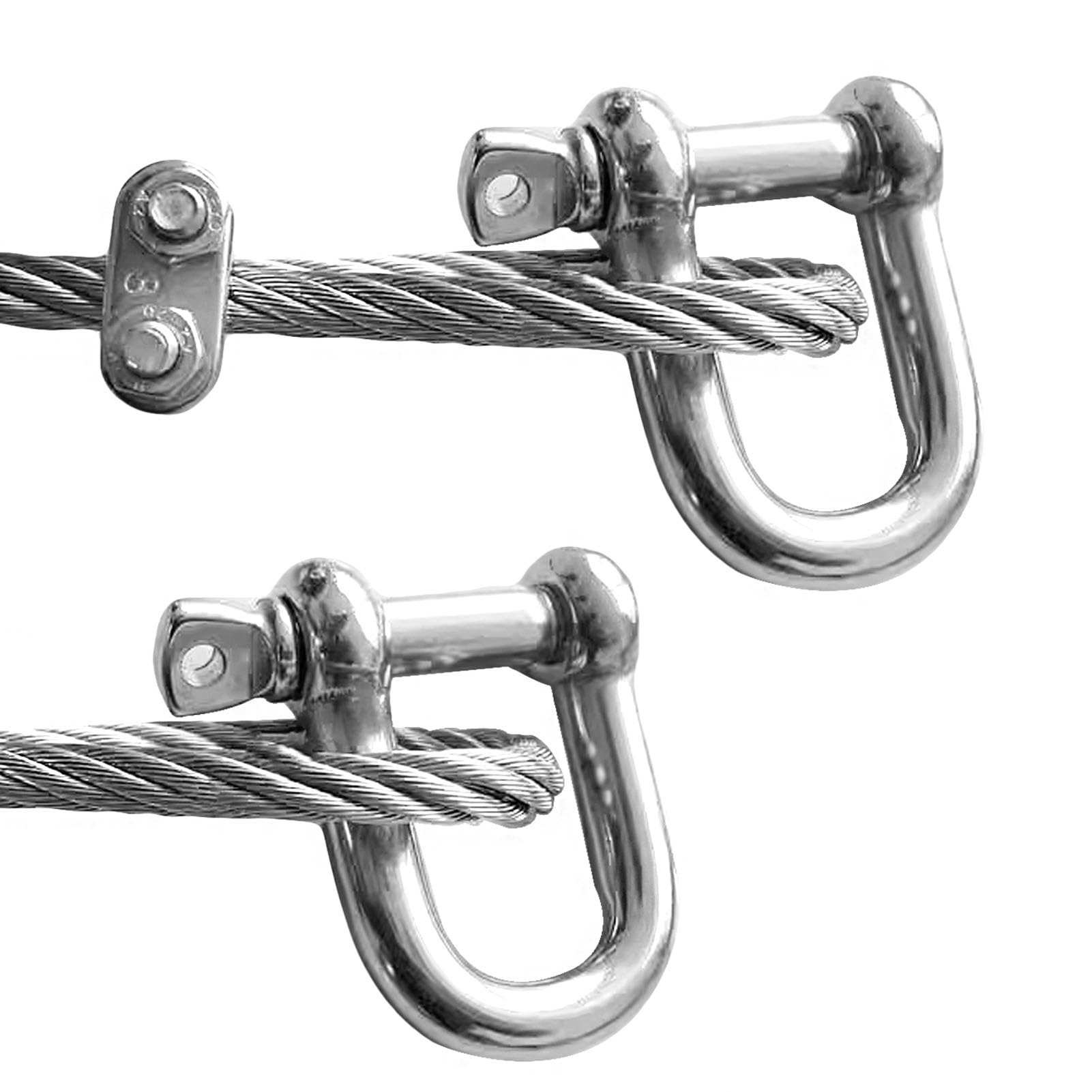 12 Grilli A D In Acciaio Inox 304 - Con Chiusura A Vite - Per Cavi, Cordame E Attrezzature - Foto 2