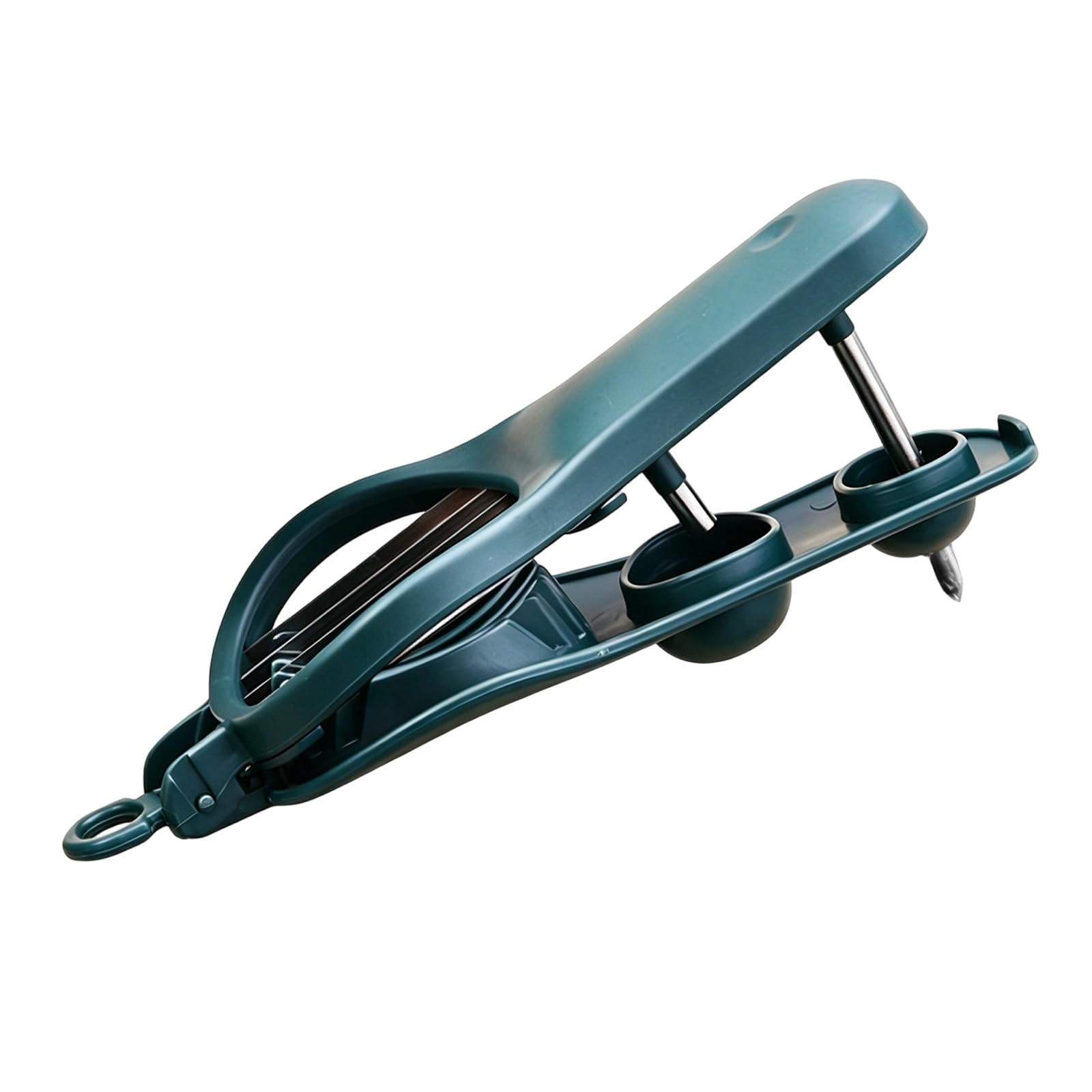 Tsophreniq Innovative 2 Function Device That Simultaneously Slices Round Fruits and Extracts Their Cores Vegetable Slicing Tool Grape Tomato Slicer
