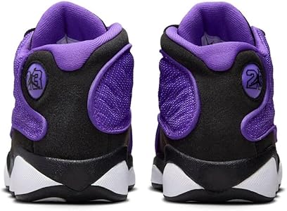 Jordan 13 Retro Little Kids, Purple Venom/Black-white, 12.5 US
