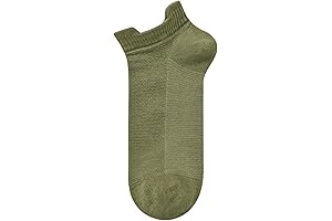 Yizelli 3 Pairs Green Army Socks: Breathable Comfort for Active Feet