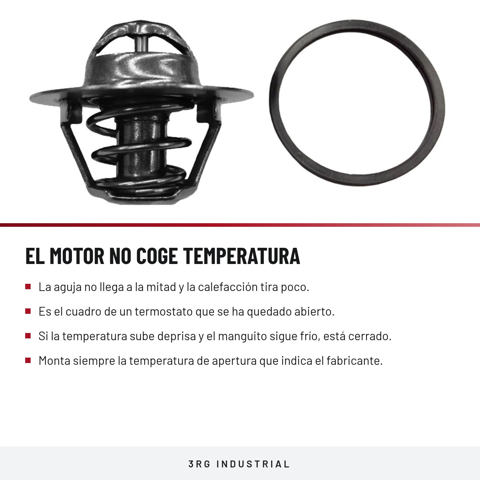 3RG INDUSTRIAL Termostato con sensor, OEM A2702000615, OT: 97°C
