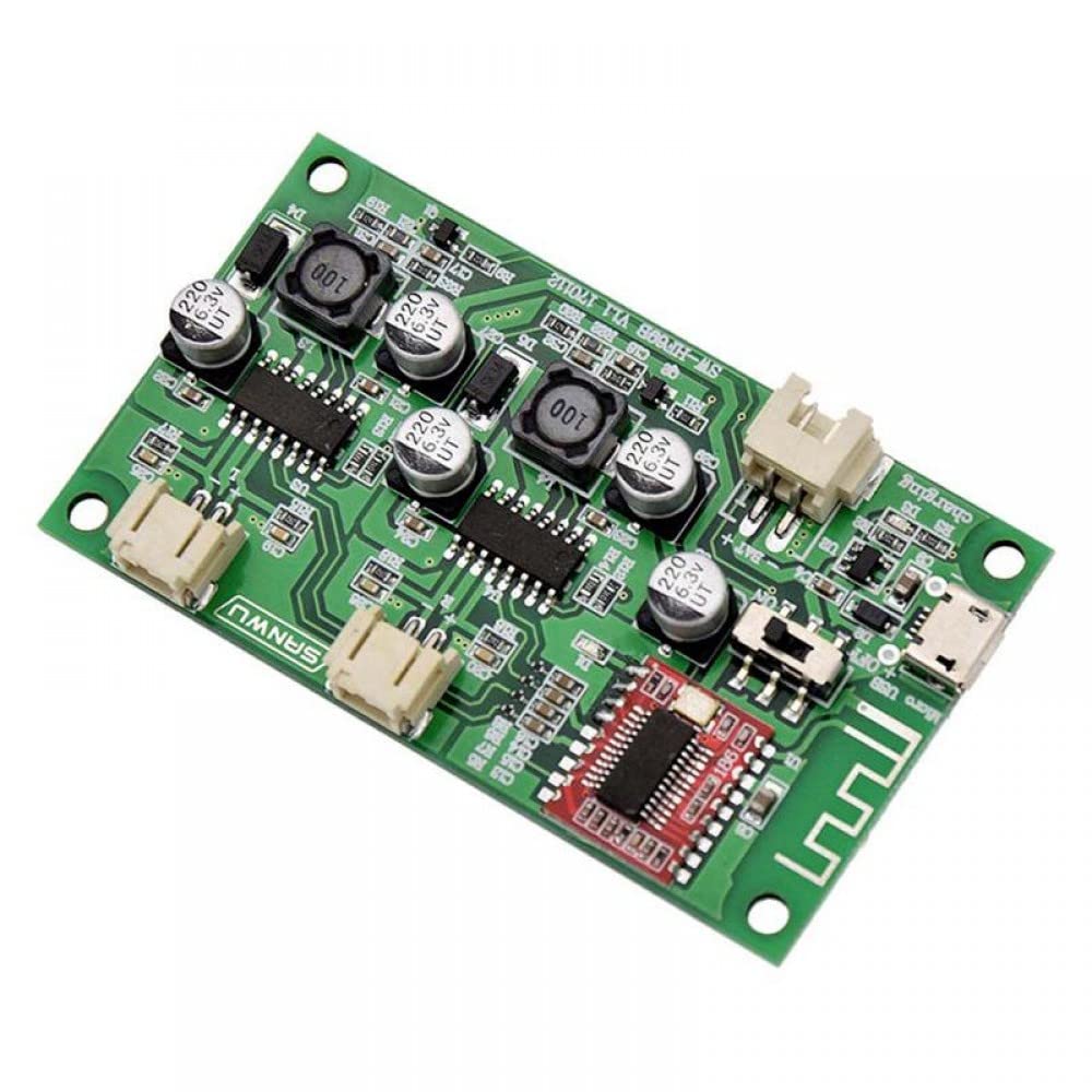 Techtonics 2x6W DC 5V 3.7V Speaker Modified Stereo Bluetooth amplifier board with Charge Management HF69B 4Ω can connected Lithium Battery-picture-25
