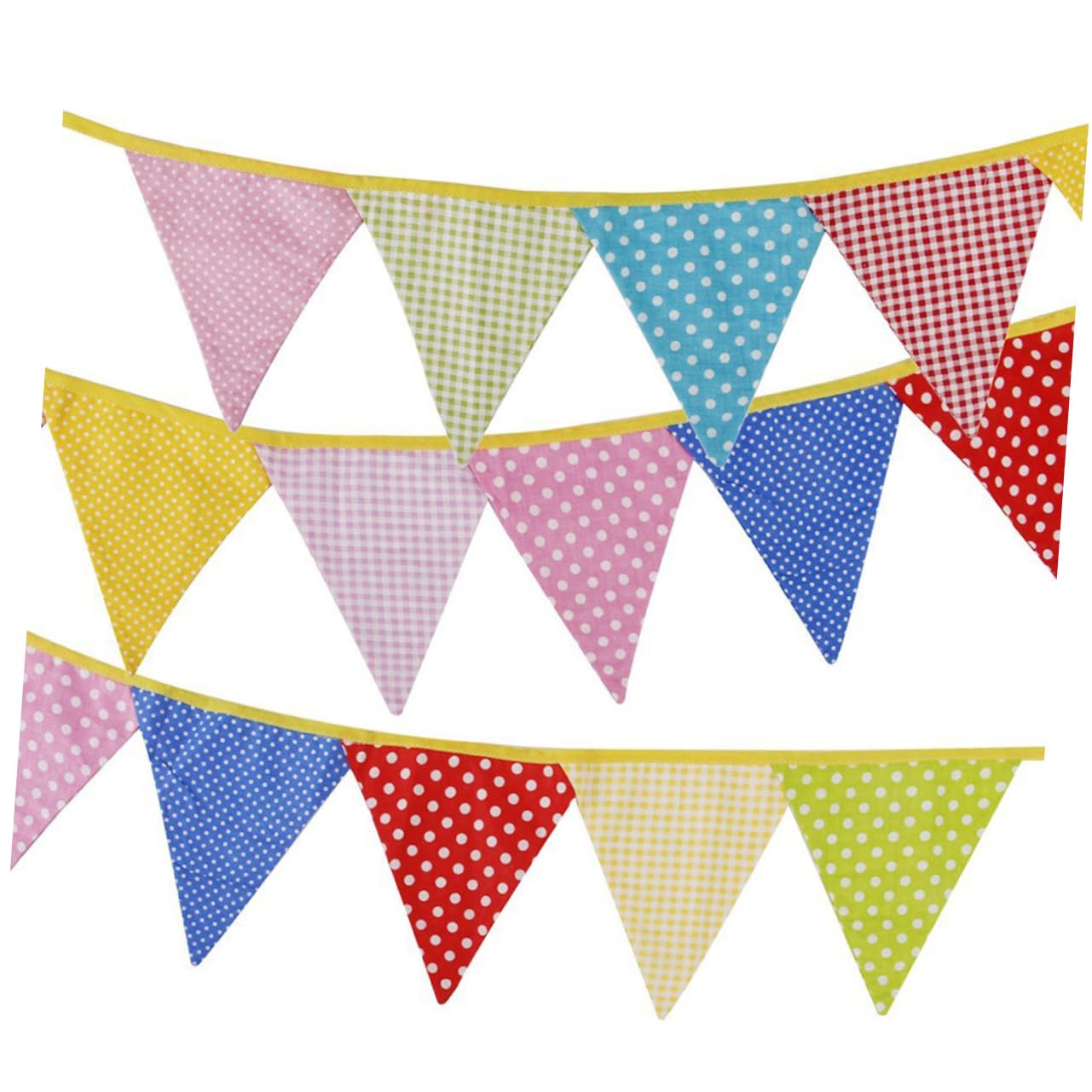 Alipis 36piezas Banderines De Triángulo De Para Decoración De Para Bodas y Celebraciones Total