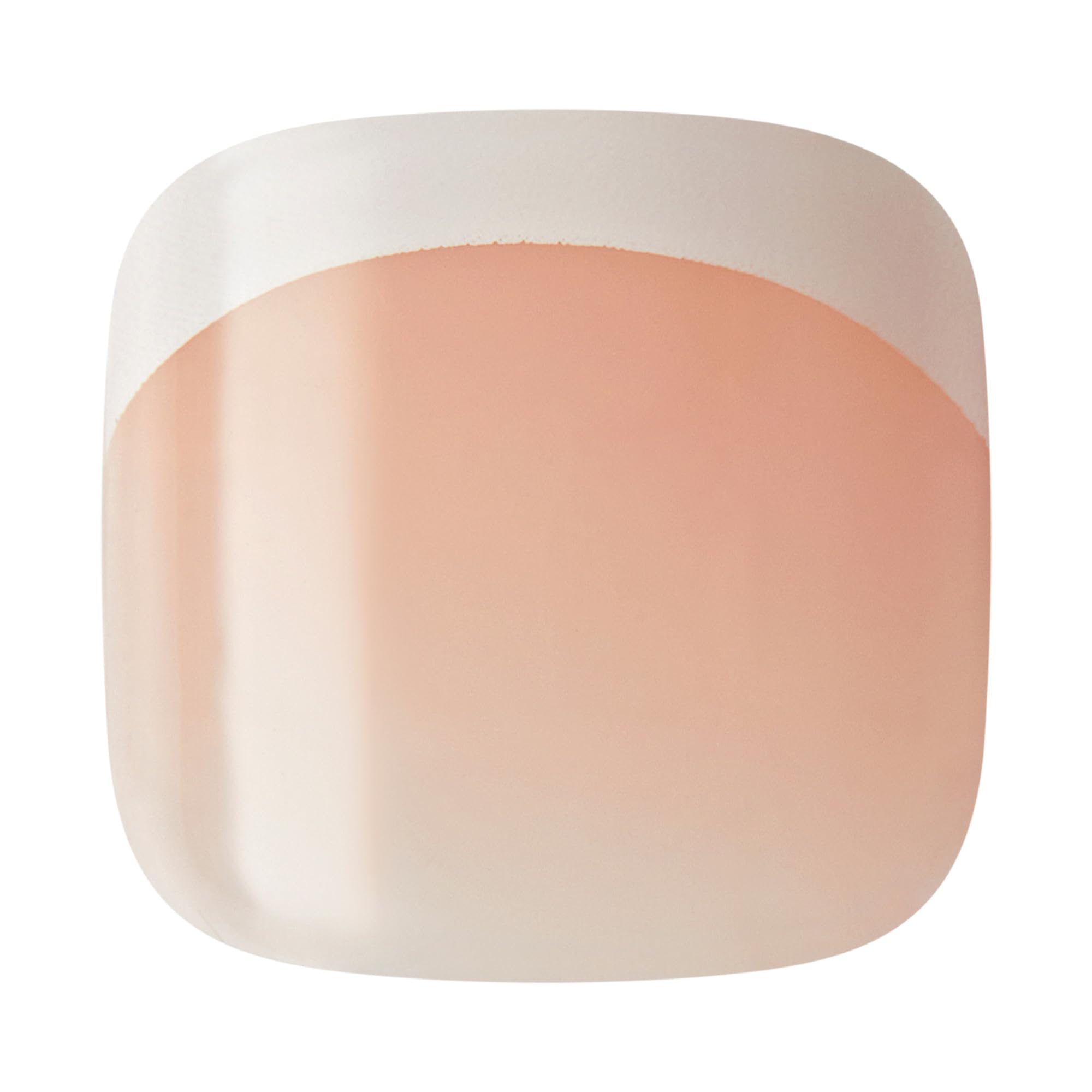 KISS imPRESS French Tip Press On Toenails, 'Blanc Chic', White, Short Squoval, Pedicure Nail Kit Includes 24 Press On Toenails, Prep Pad, Mini Nail File, & Pedicure Stick: Short Blanc Chic