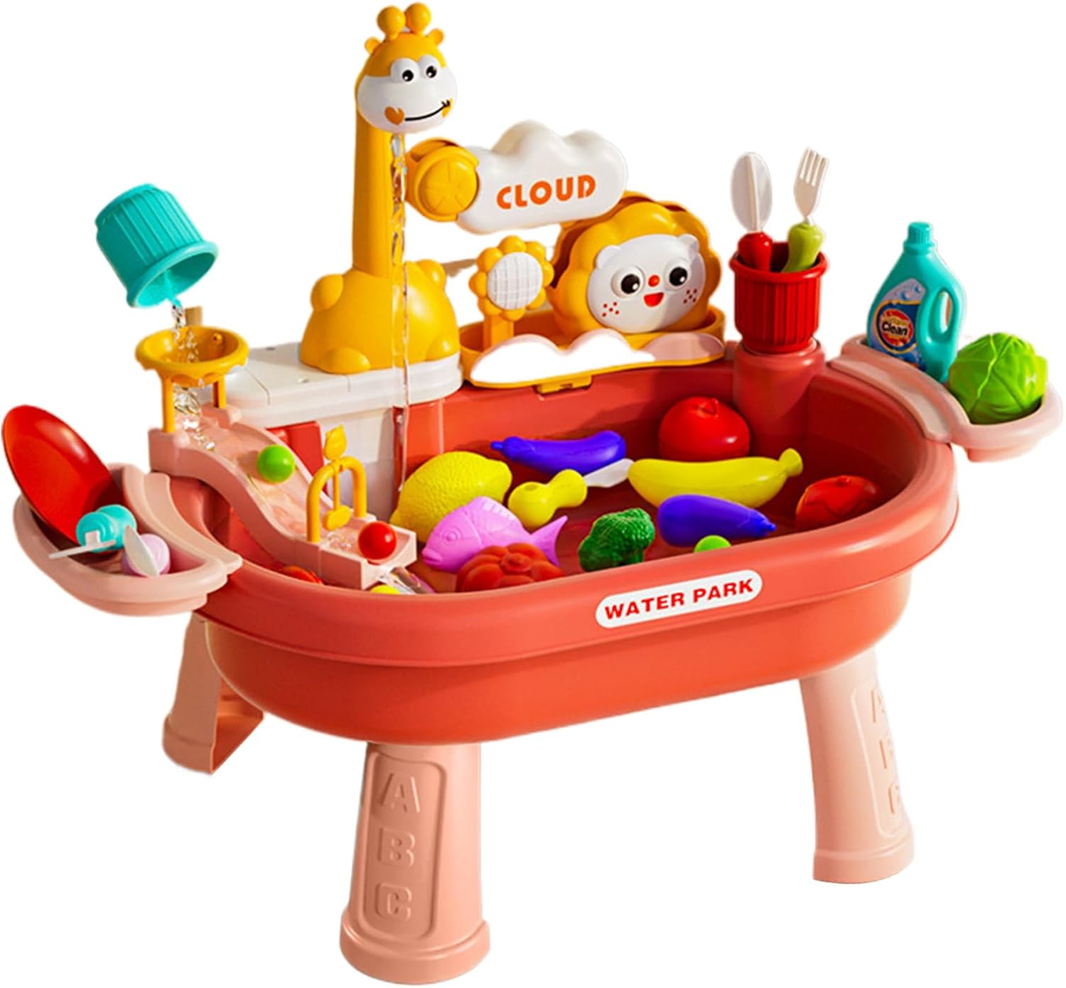 キッズ用ウォーターテーブル, 屋外 水遊び 砂遊び テーブル 公園 ビーチ アクティビティ, 幼児 子供 男女向け ビーチ遊び 公園 子供 用ウォーターテーブル、屋外用感覚テーブル、サンドテーブル - Etsy 日本 幼児用水遊びテーブル - キッズサンド＆ウォーター アウトドアアクティビティテーブル,電気式サマートイ 魚釣りゲーム付き 屋内 庭