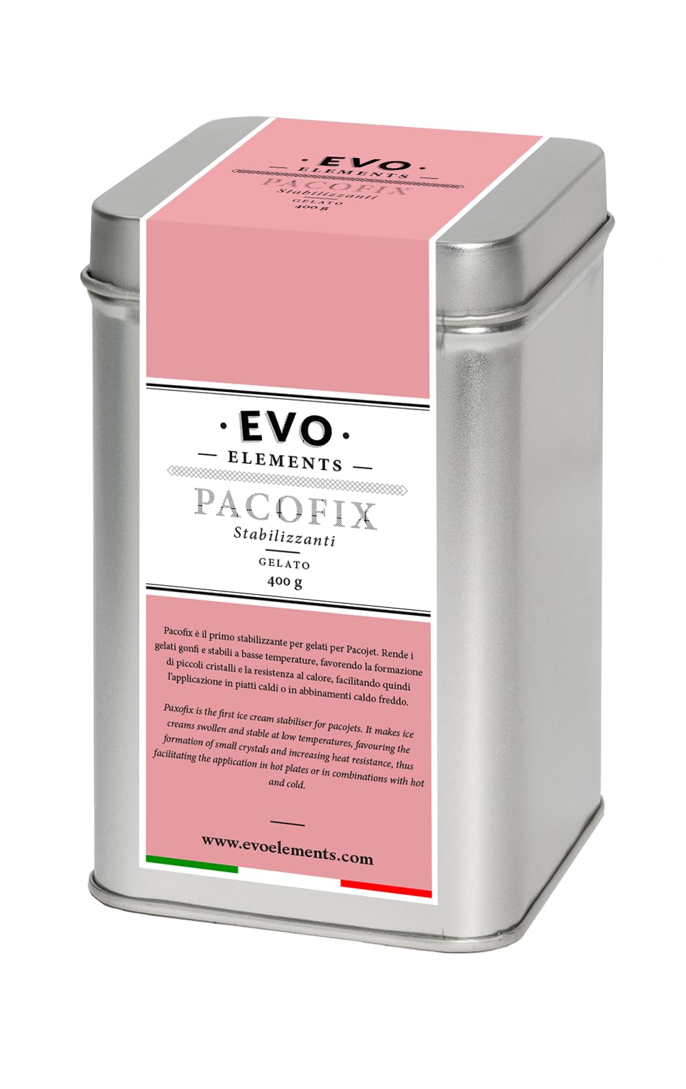 Pacofix Gelato 400g Stabilizzatore di crema ghiacciata Pacojet Evo Elements
