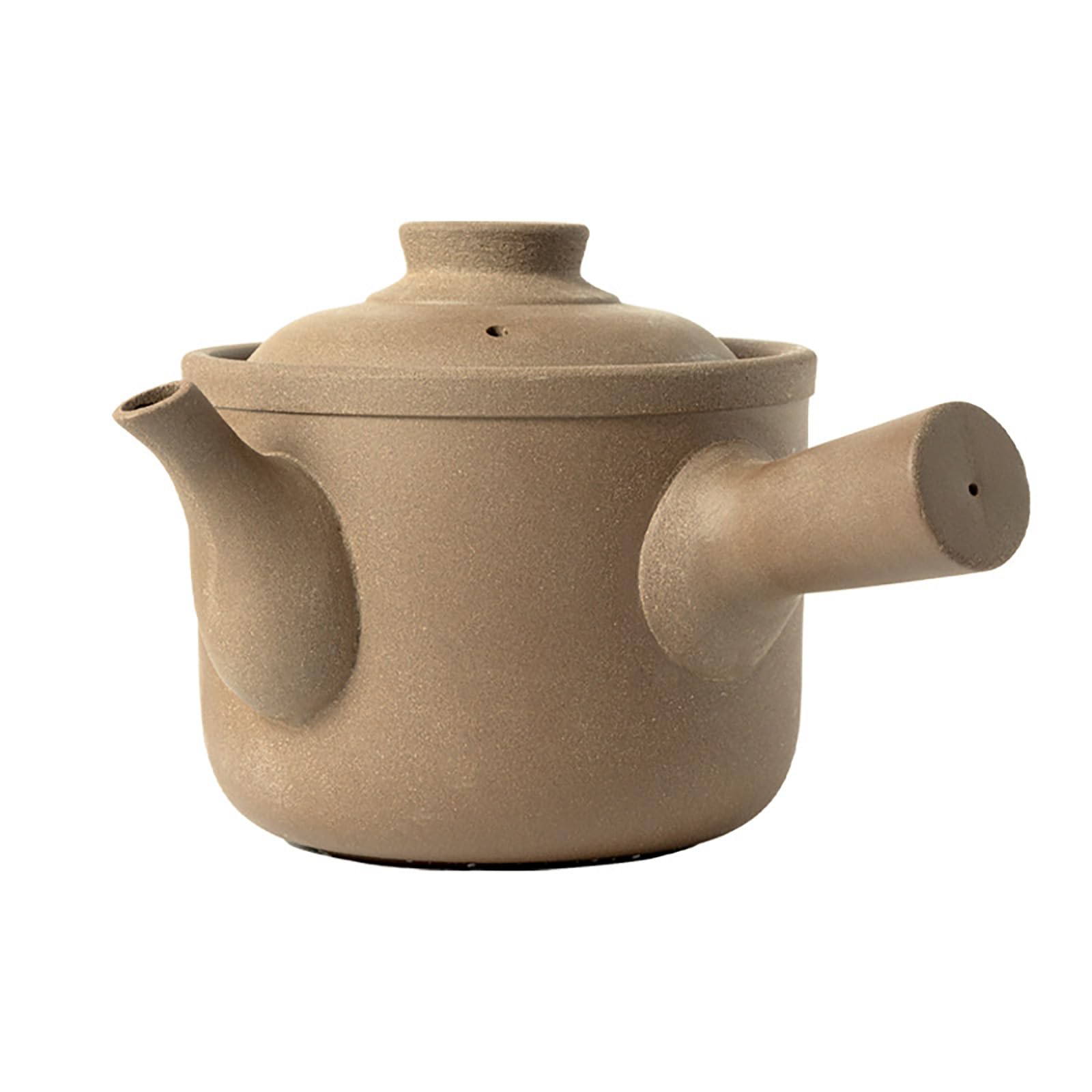 Chiński garnek ceramiczny, naturalny garnek z terakoty z pokrywką do zupy, wywaru ziołowego, fasoli i powolnego gotowania