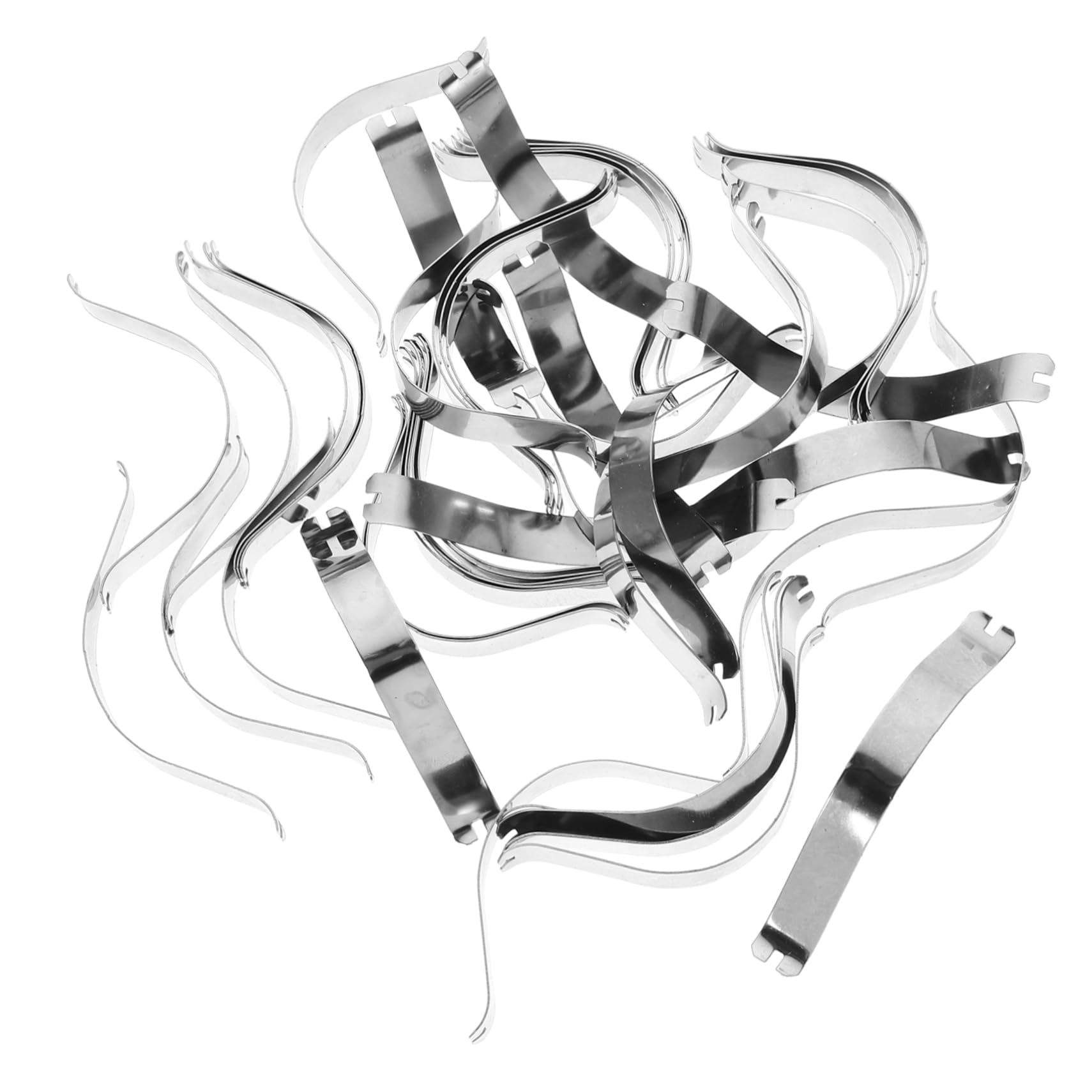 Operitacx Aluminum Alloy Picture Frame Clips 50pcs Metal Spring Hardware Backing Clips Easy to Use