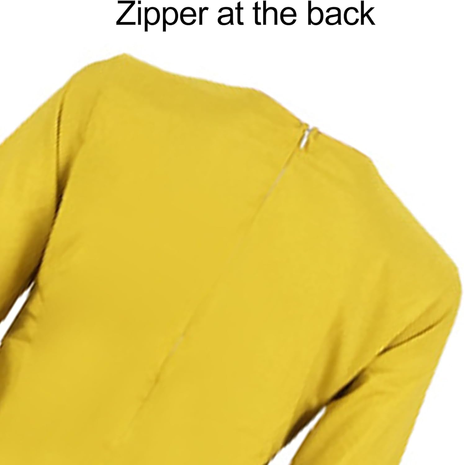 LKOUS Women Short Sleeve Round Neck Ruffles Hem Loose Midi Dresses Casual Short Dress - Image 4