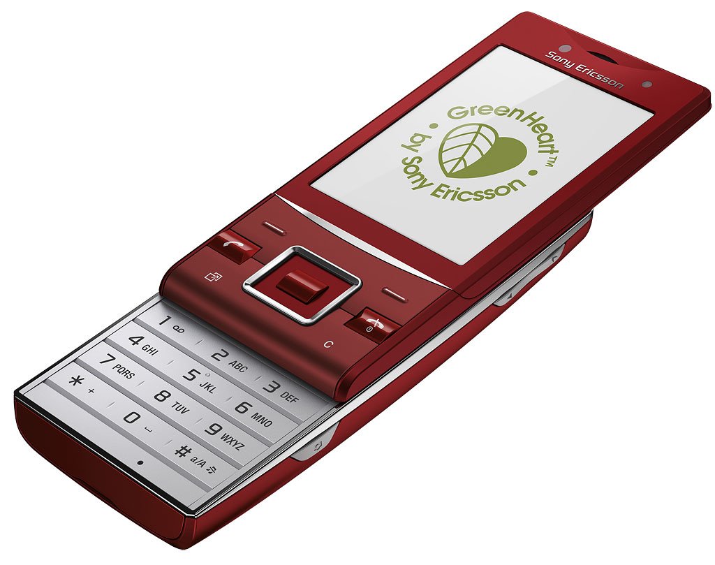 Sony Ericsson Hazel Handy (5 MP, UKW-Radio, WLAN, GreenHeart) Passionate Rouge