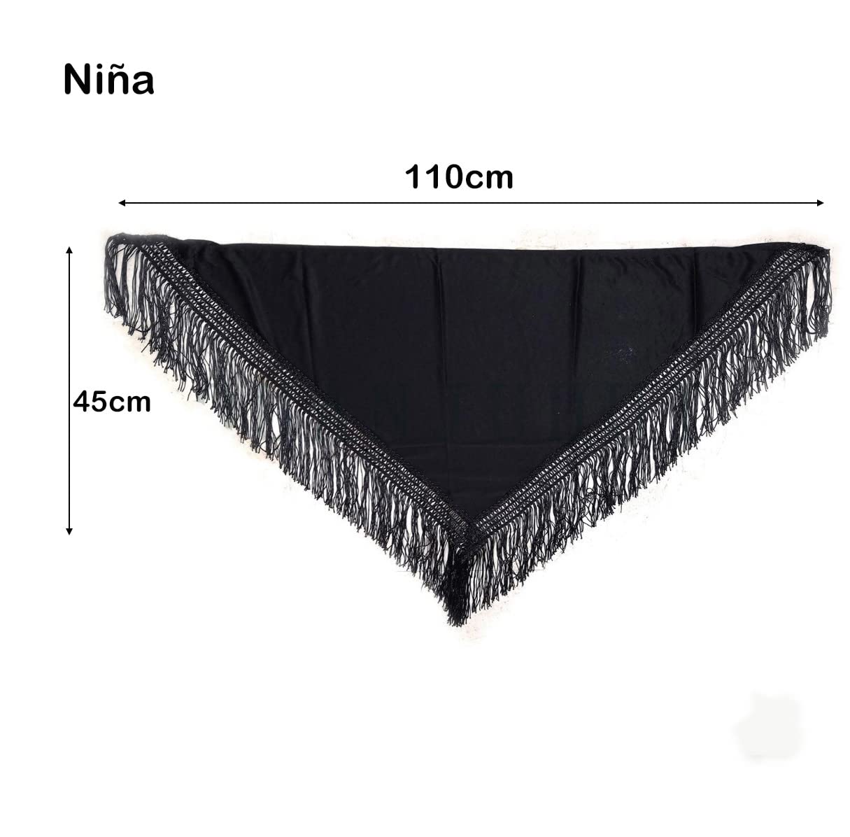 Châle de Manille broderie fleur couleurs unies pour femme fille, Châle de Flamenco pour la Robe de Foire, Sévillana ou Flamenca Couleur Noir Rouge Blanc Rose Bleu