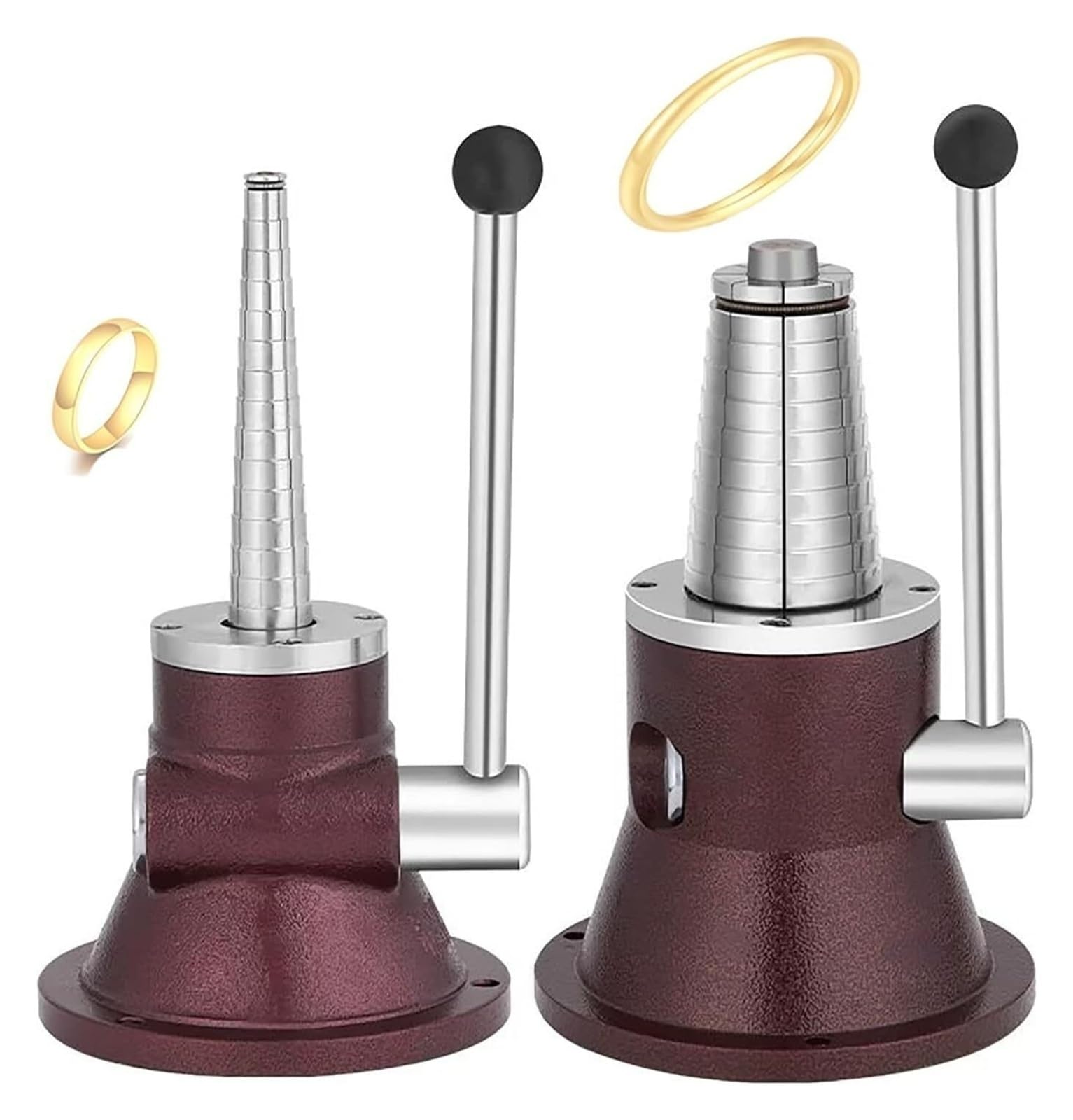 XNZJHPP Ring and Bangle Enlarger Tool - Manual Jewelry Expander for Size Adjustment, Correction & Repair - Round Ring Stretching Machine for Jewelry Making (A)
