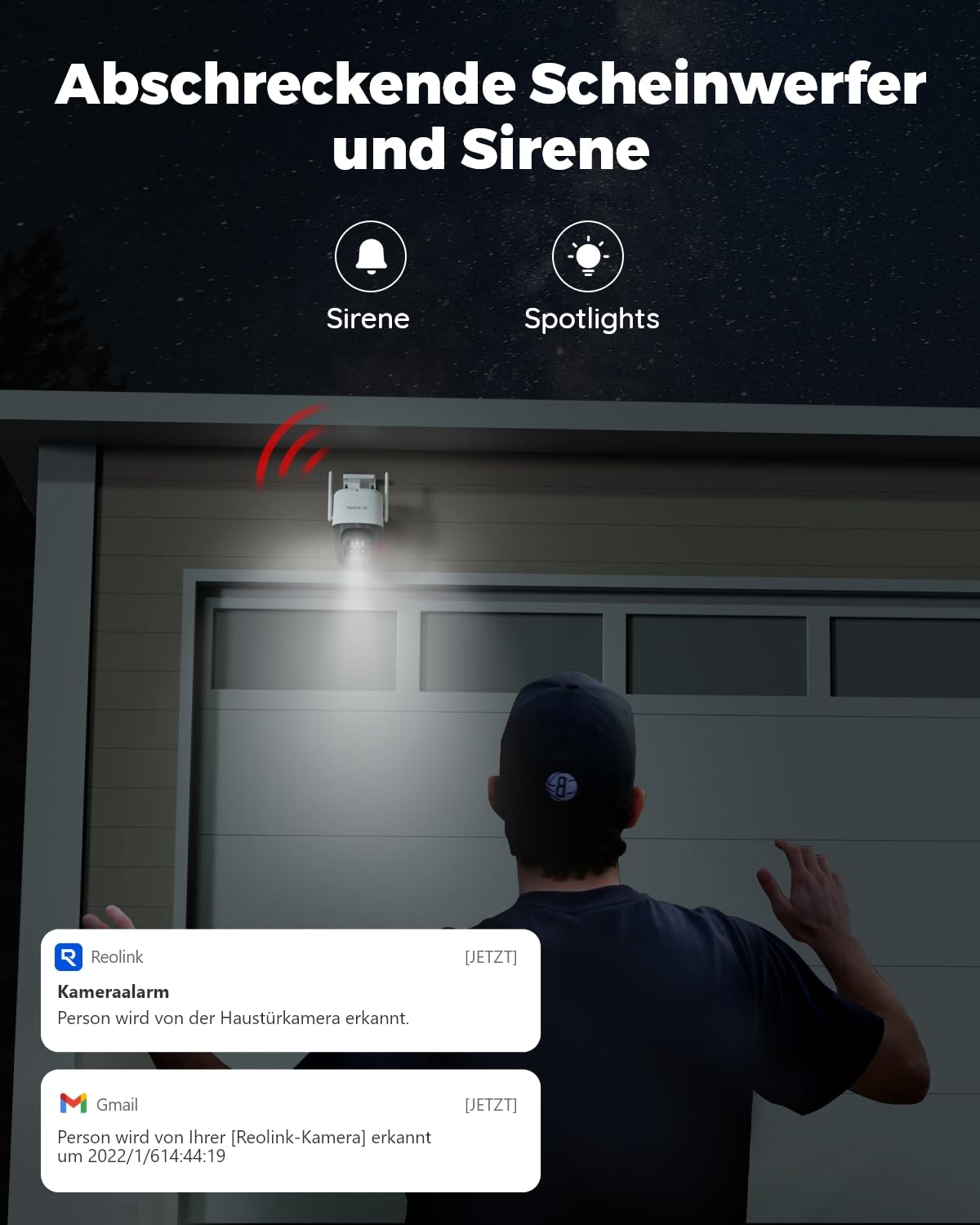 Reolink 4K PTZ Überwachungskamera Aussen Akku mit Auto-Tracking & Auto-Zoom, Dual Lens, 8MP Solar WLAN Kamera Outdoor, 2,4/5GHz WiFi, 30m Farbnachtsicht, KI-Erkennung, 360° View, TrackMix+Solarpanel