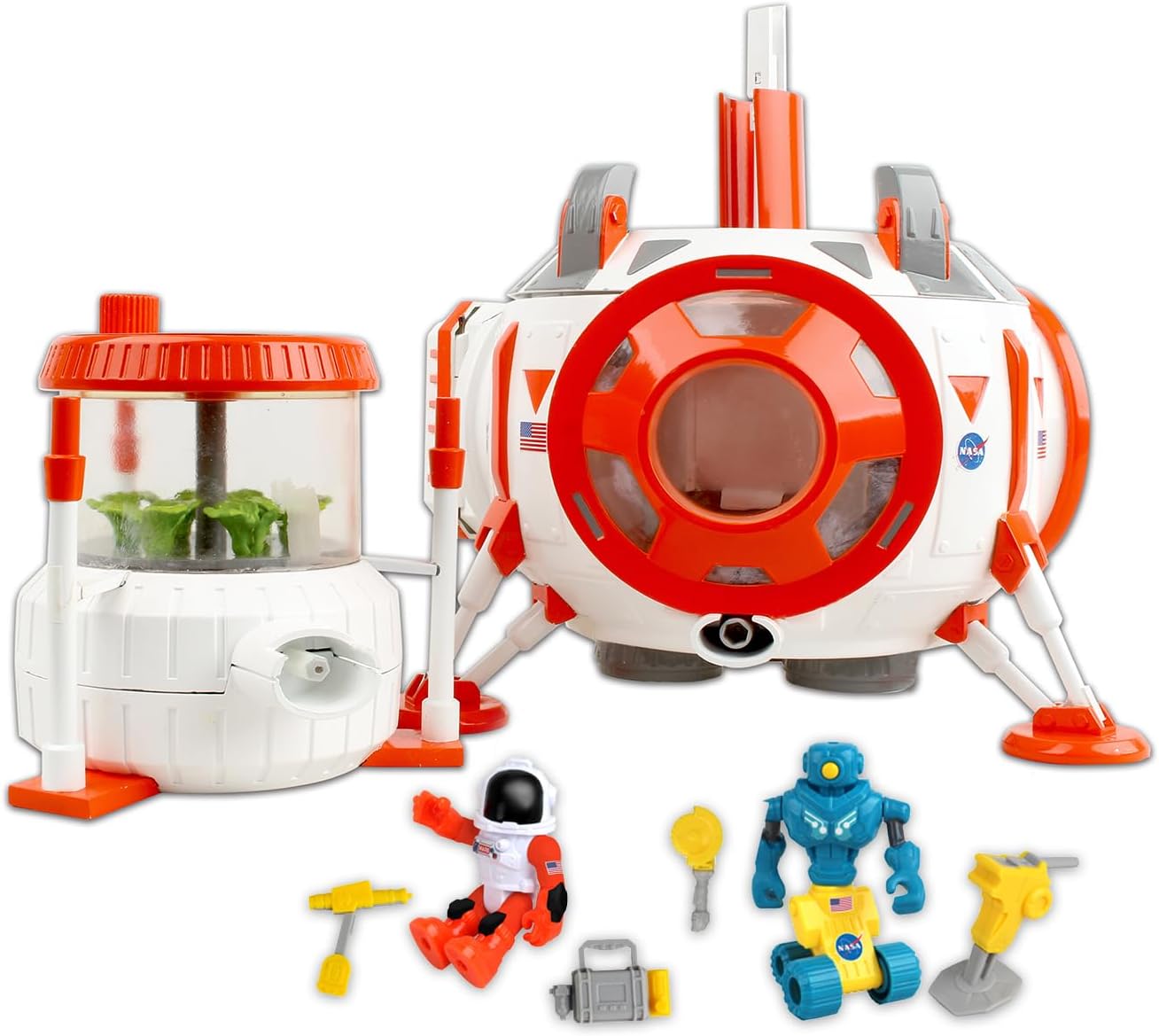 Daron Space Adventure x Mars Mission: Mars Space Station w/Astronaut, Robot & Accessories/Lights & Sounds
