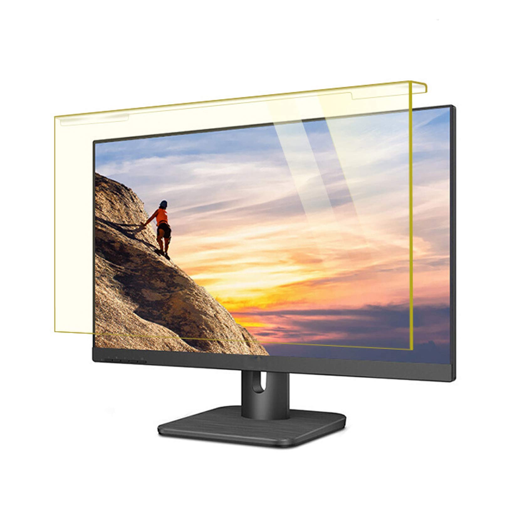 WLWLEO23 Inch Computer Screen Protector Hang Anti Blue Light Screen Protector Panel Blocking Blue Light Filter Film for Desktop Computer Monitor