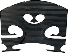 Premium Carbon Fiber 4/4 Violin Bridge Pre-Cut & Pre-Fitted Enhanced Acoustic Performance, Lightweight & Durable Design for All Violins 4/4