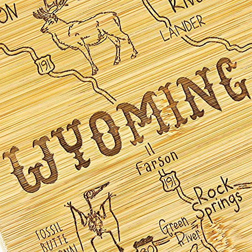 Tabla de cortar madera forma Wyoming 36x28x1.6 cm miniatura 5