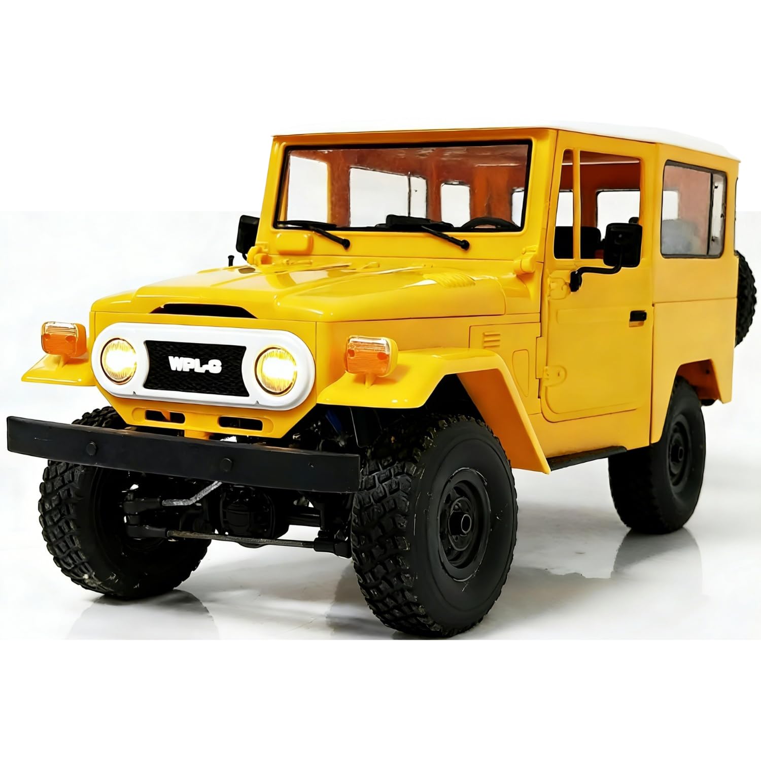 YIKESHU RC Truck, RC Rock Crawler 4x4 WPL C34 RTR Mudding Remote Control Truck 2.4Ghz 1/16 RC Crawler All Terrain Car, Full Scale Off Road RC Cars Realistic Vehicle Hobby RTR RC Trucks for Adult