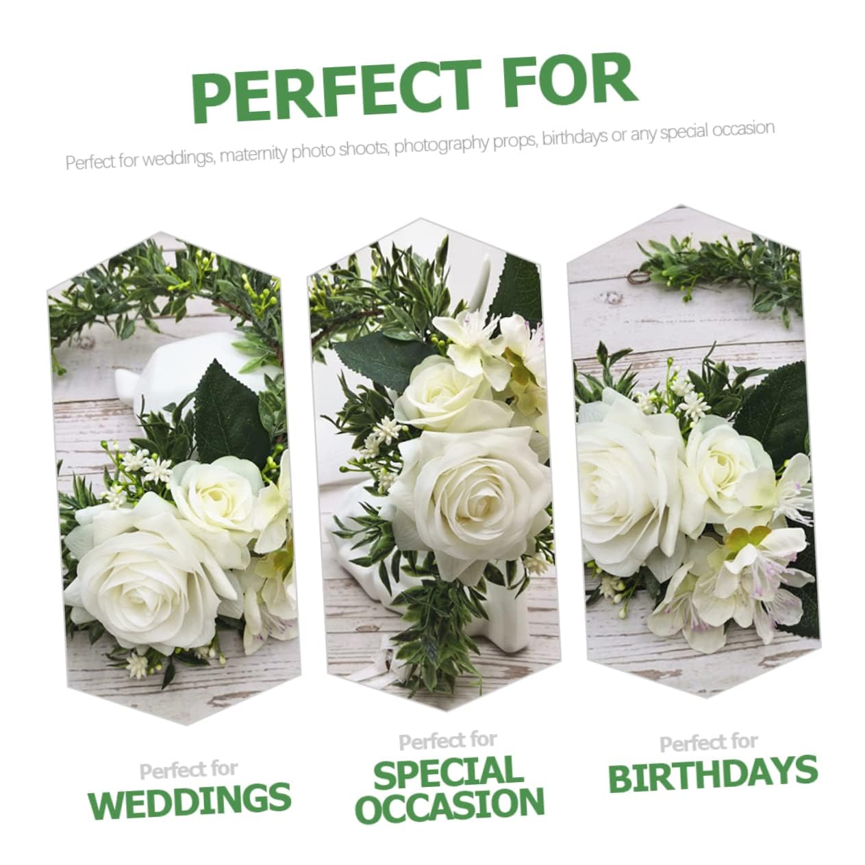 Brautkranz, Damen-Haarschmuck, Mädchen-Stirnbänder, Blumen-Stirnbänder for Damen, Stirnbänder for Mädchen, Blumen-Tiara, Hochzeit, Blumen-Haarkranz, Braut-Haarschmuck, Blumenkronen/84/637