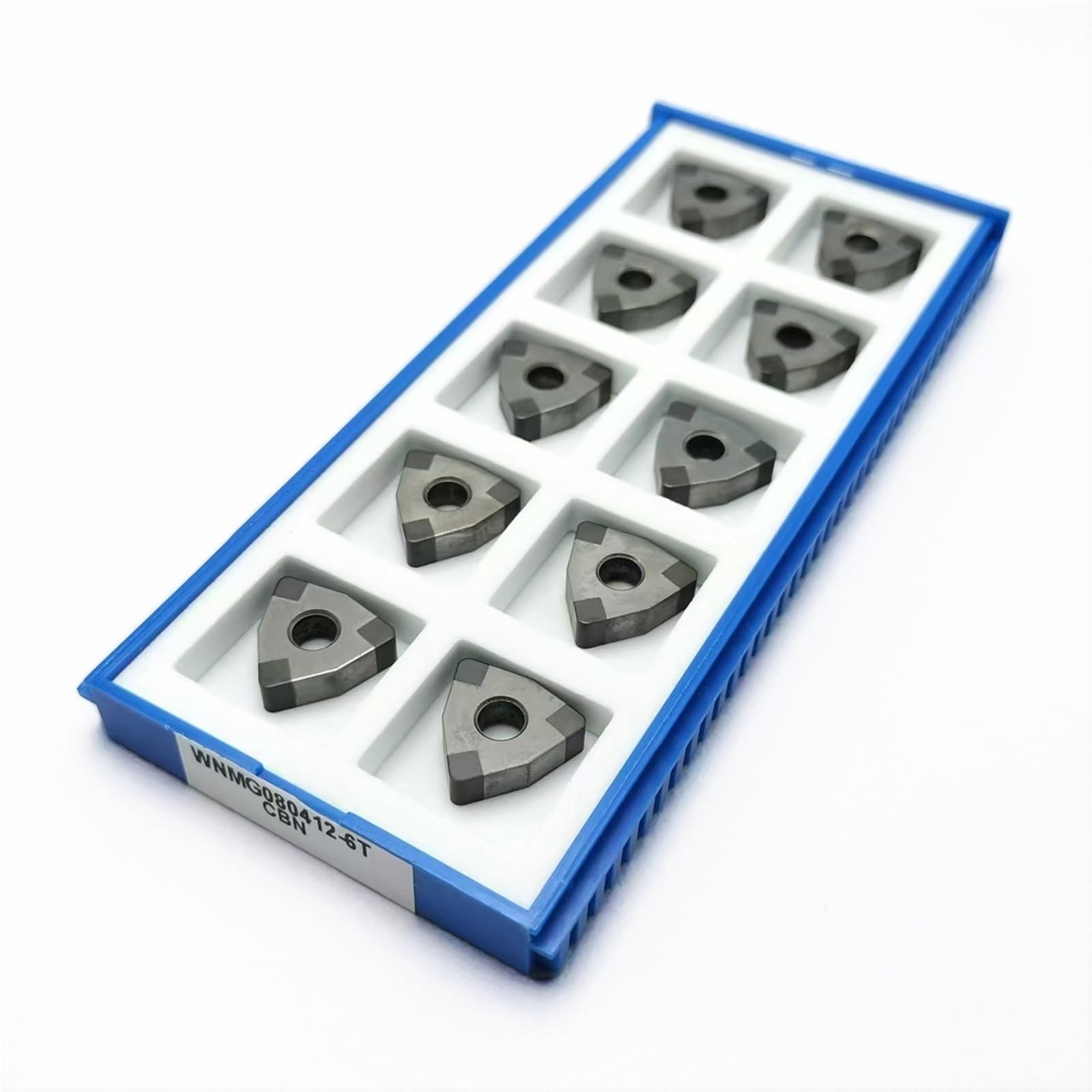 Plaquettes CBN WNMG080408-6T CBN WNMG080404-6T CBN WNMG080412-6T Plaquettes De Tournage Diamantées CNC En Nitrure De Bore Cubique CBN Plaquettes de Carbure CNC(10PCS-WNMG080412-6T)