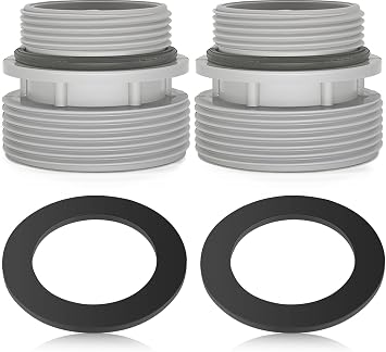4K8001 Pool Pump Hose Adaptor Short Fit for Intex Pump Replacement Hose Convertion 40mm Hose to 1.5 inch Filter Port Short Adaptor