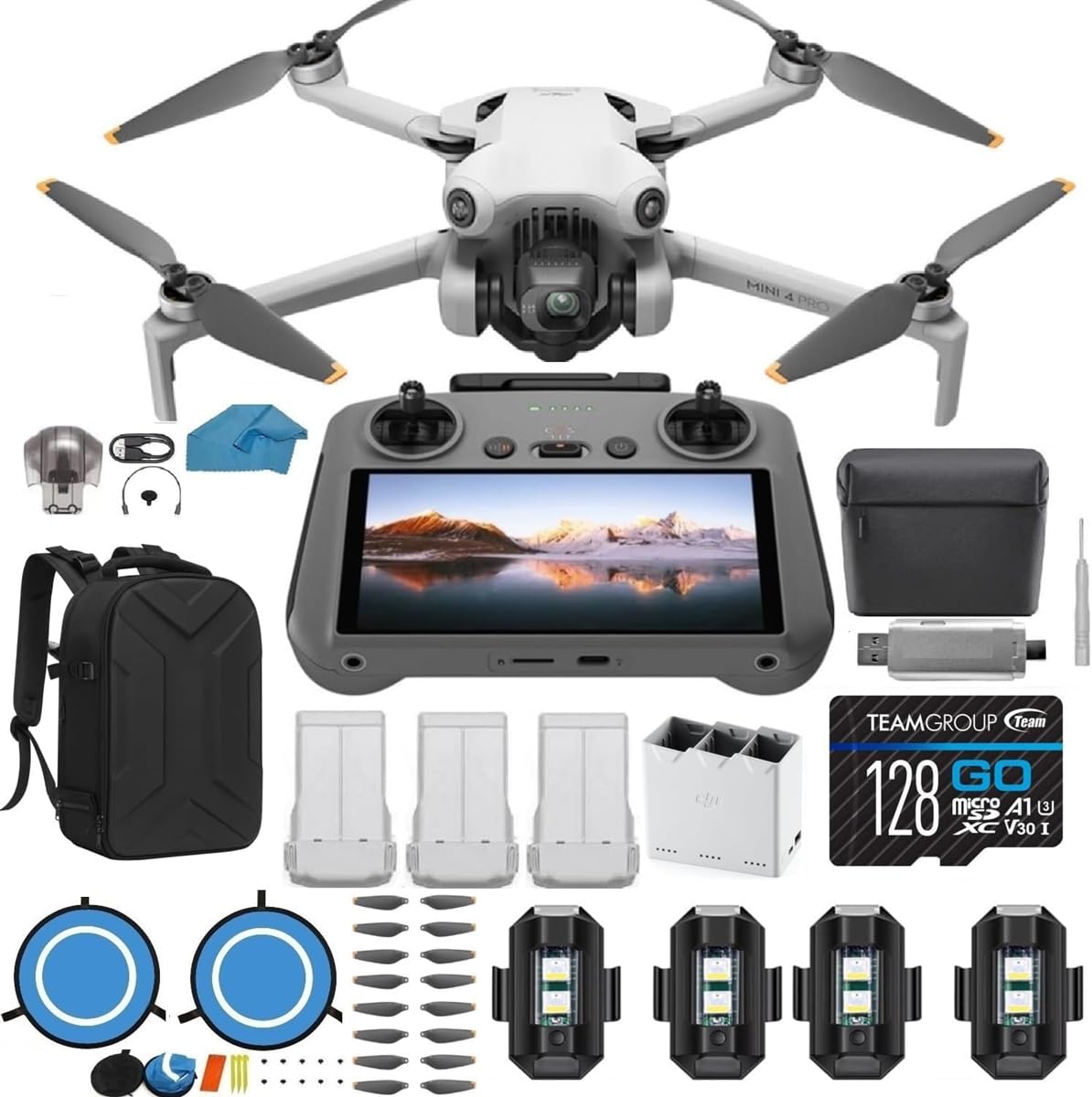 pst　DJI Mavic 2 Pro Fly More Kit ドローン DJI Mavic 2 Pro Drone - Bundle With FS Landing Gear Legs