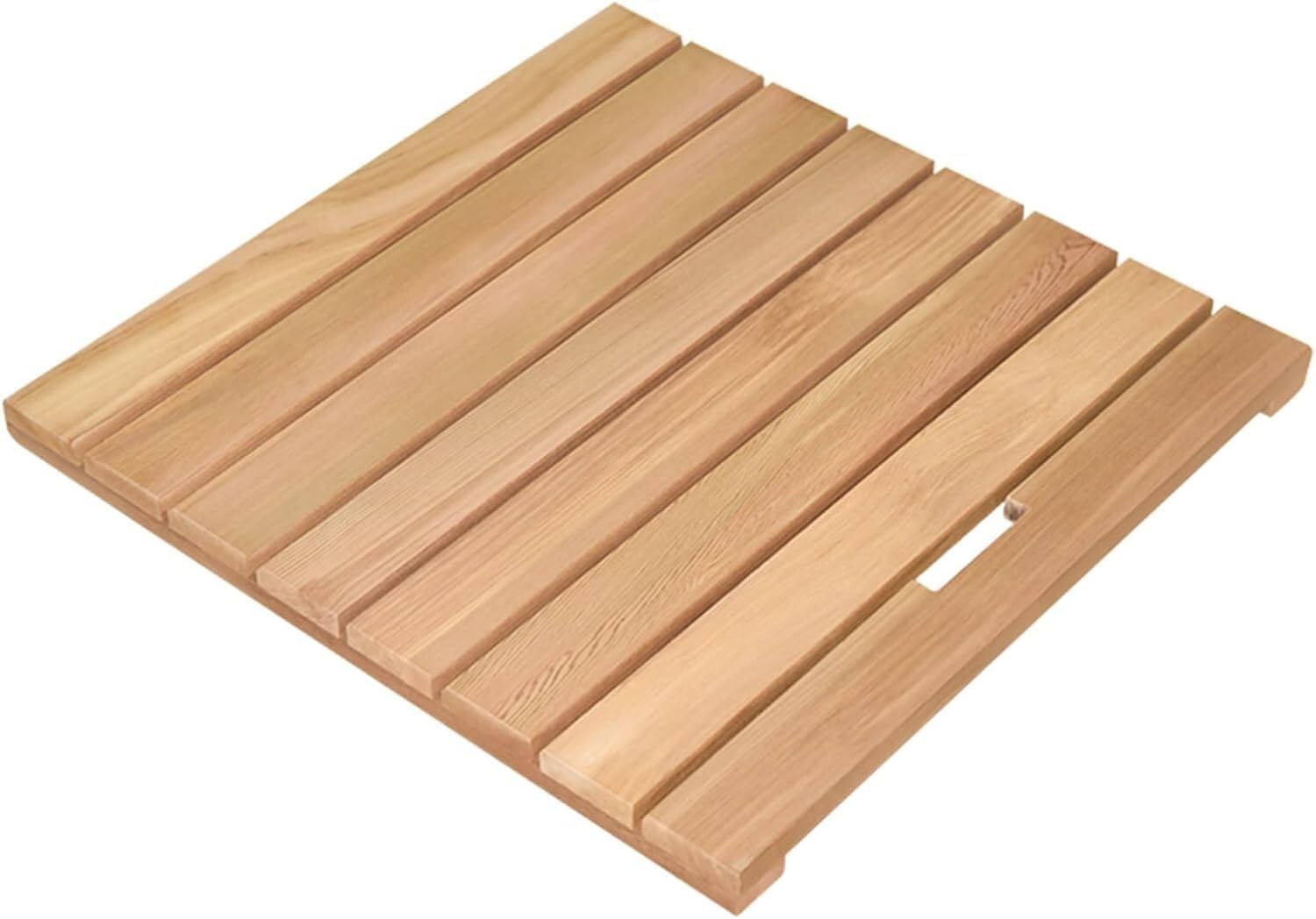 BHGFYXBS Wood Shower Bath Mat Duck Board Waterproof Slats Splice Non-Slip Foot Pad Doorway Floor Pedal Custom Size,Wood Colour-60x100cm