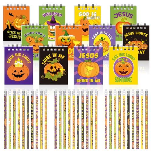 Set de lápices y libretas Christian Pumpkin Halloween 24 piezas miniatura 1