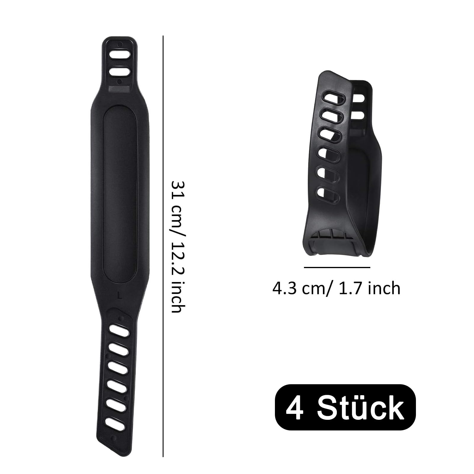 4 Pezzi Cyclette Cinghie Pedale, Universale Cinghie a Pedale per la Maggior Parte Delle Cyclette