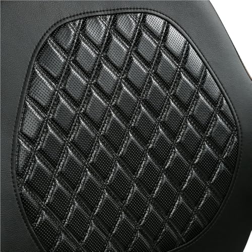 Asiento con respaldo de motocicleta para Electra Glide con costuras reforzadas de alta gama 7