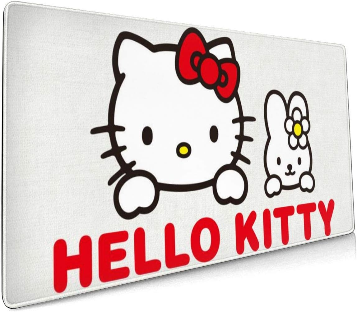 Amazon Co Jp ハローキティとぬいぐるみの壁紙 マウスパッド 大型 90x40x0 3cm ゲーミング最適 おしゃれ かわいい 滑り止めゴム底 付着力が強い 耐久性が良 Computers