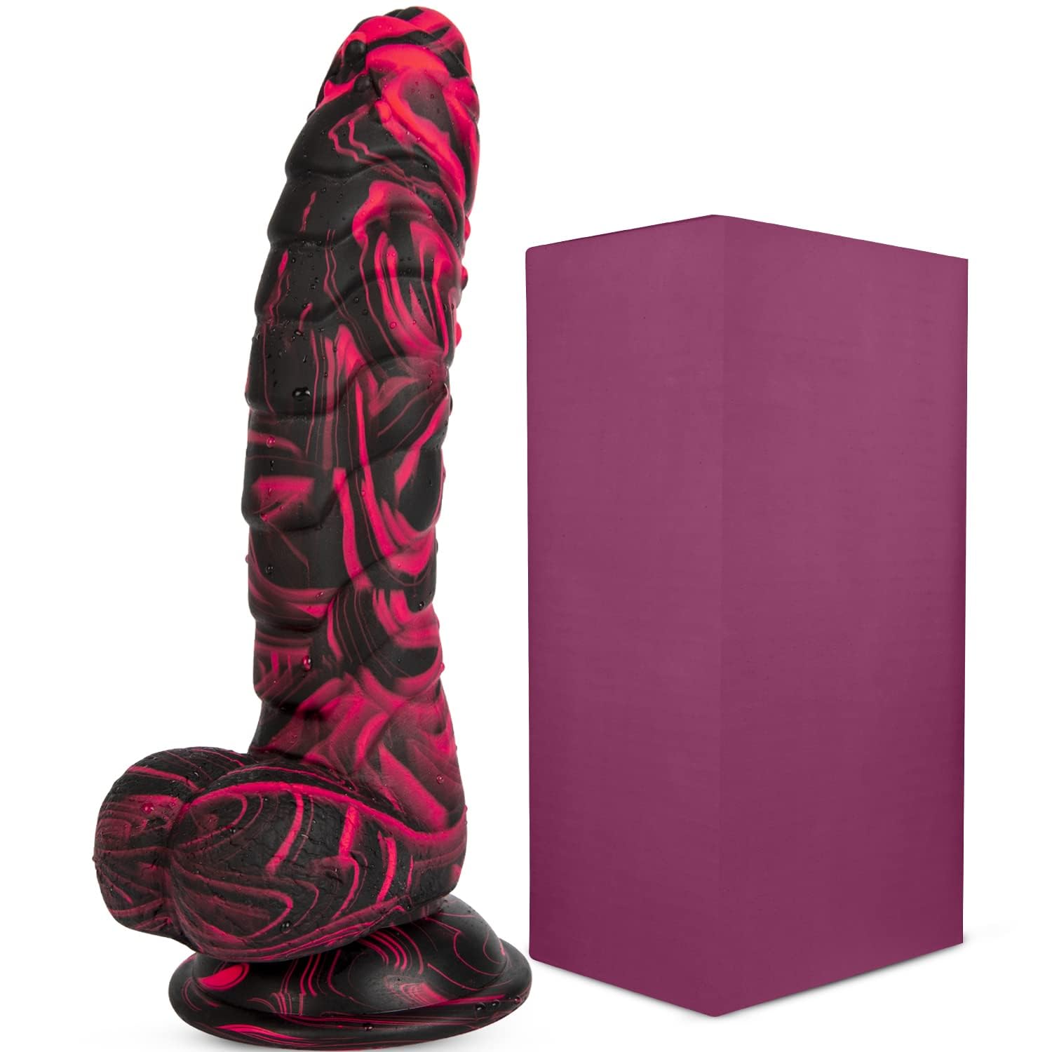 Thick Realistic Dildo Adult Sex Toys, 10.43 Inch Soft Safety Silicone G-spot or Stimulator with Strong Suction Cup, Fantasy Dildos Huge Lifelike Toy for Women Men and Couples (X-Large)