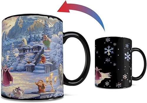 Miniatura 3 de Morphing Mugs Disney  La Bella y la Bestia  Encantamiento de Invierno  Una taza sensible al calor de 16 oz  Imagen completa revelada cuando se añade