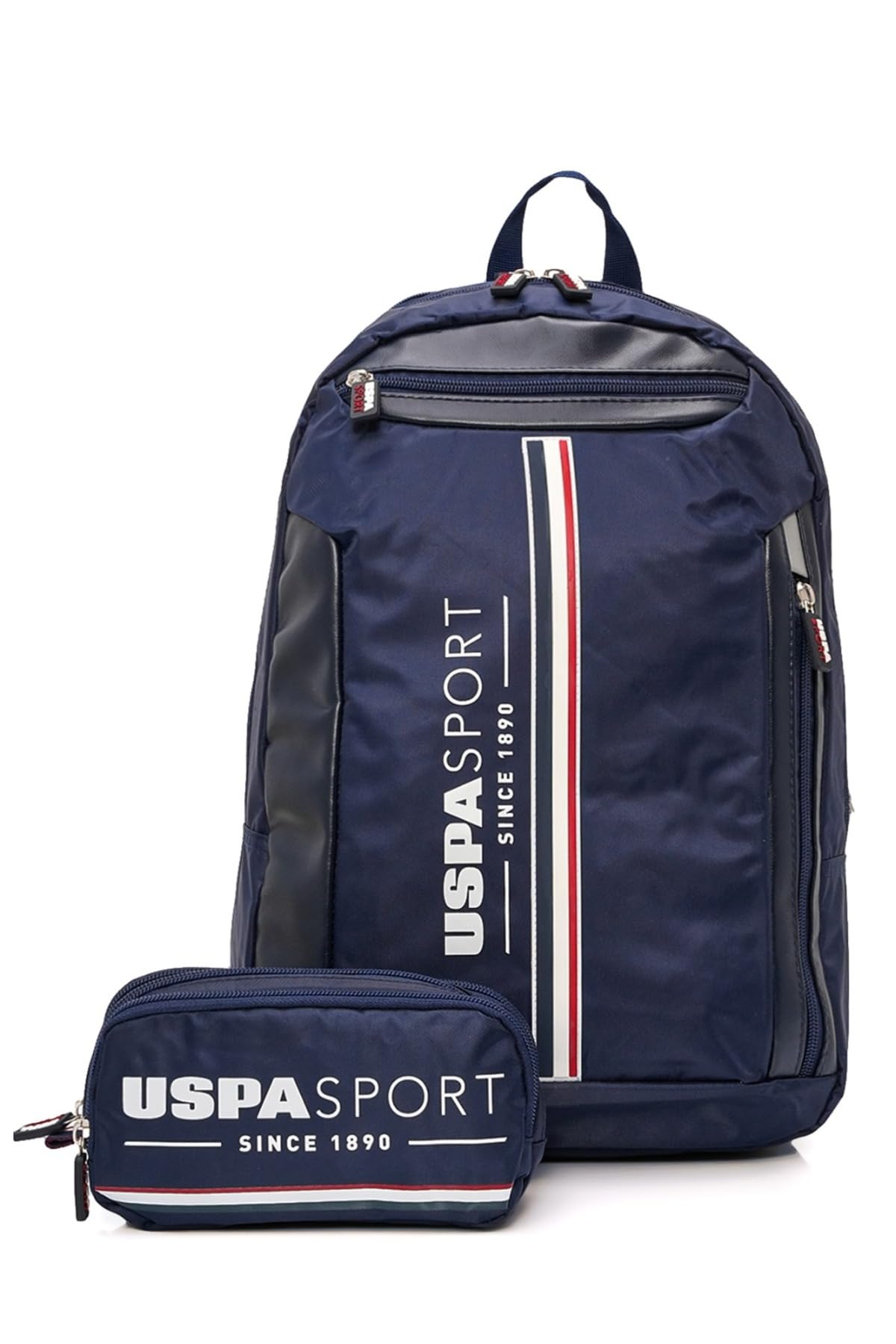 U.S. POLO ASSN. U.S. Polo. Assn. Unisex Okul Çanta Seti Plset2437679,Lacivert Tek Ebat
