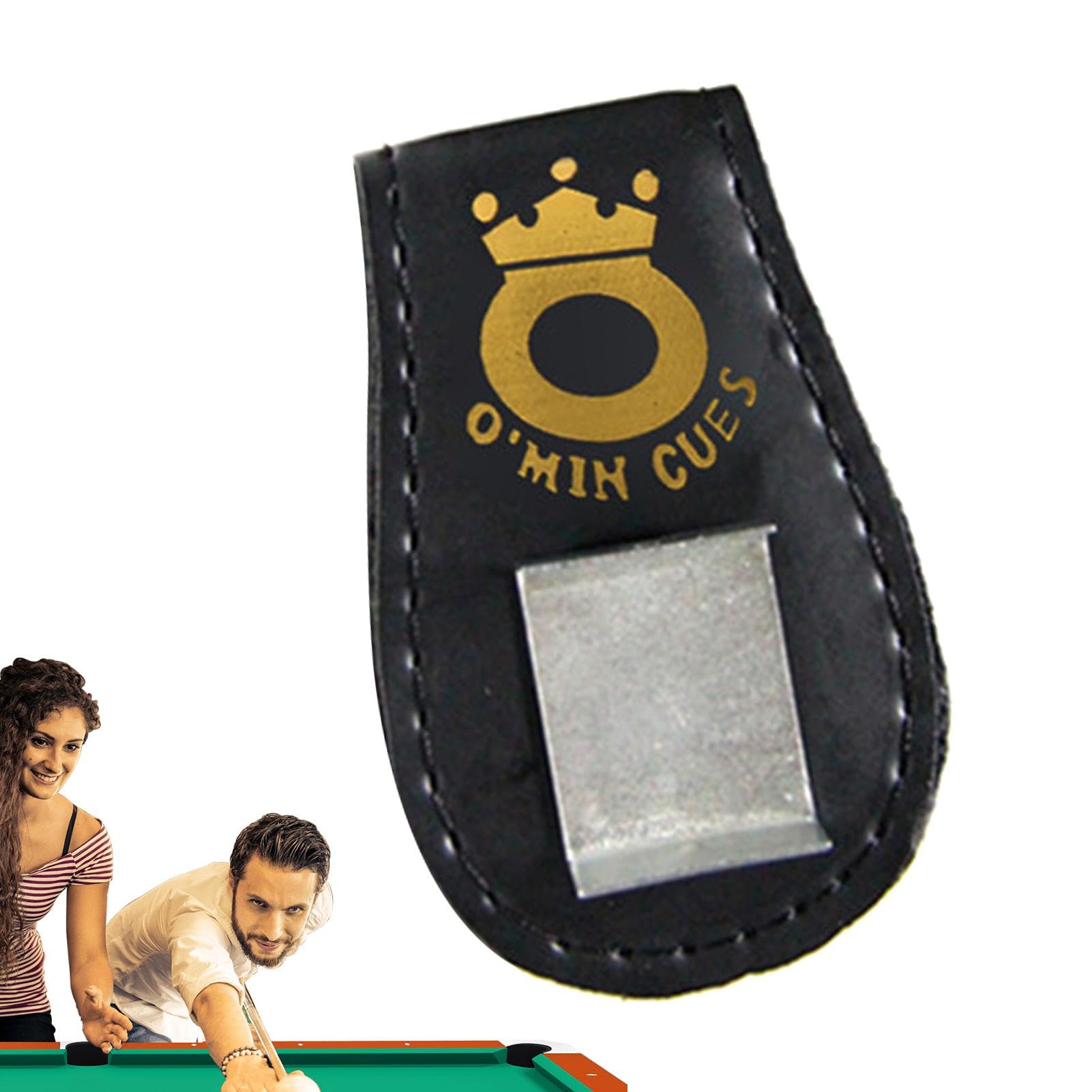 Custodia a fondina per cellulare, porta gessetti magnetico in pelle per biliardo, retrattile, in poliuretano, per sale da biliardo, sport quotidiani, sport