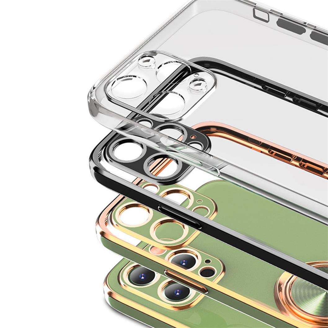 Custodia Per IPhone 12 Pro Con Supporto Magnetico 360° - Silicone Liquido Con Cordino - Protezione Fotocamera E Antigraffio - Nero - 4