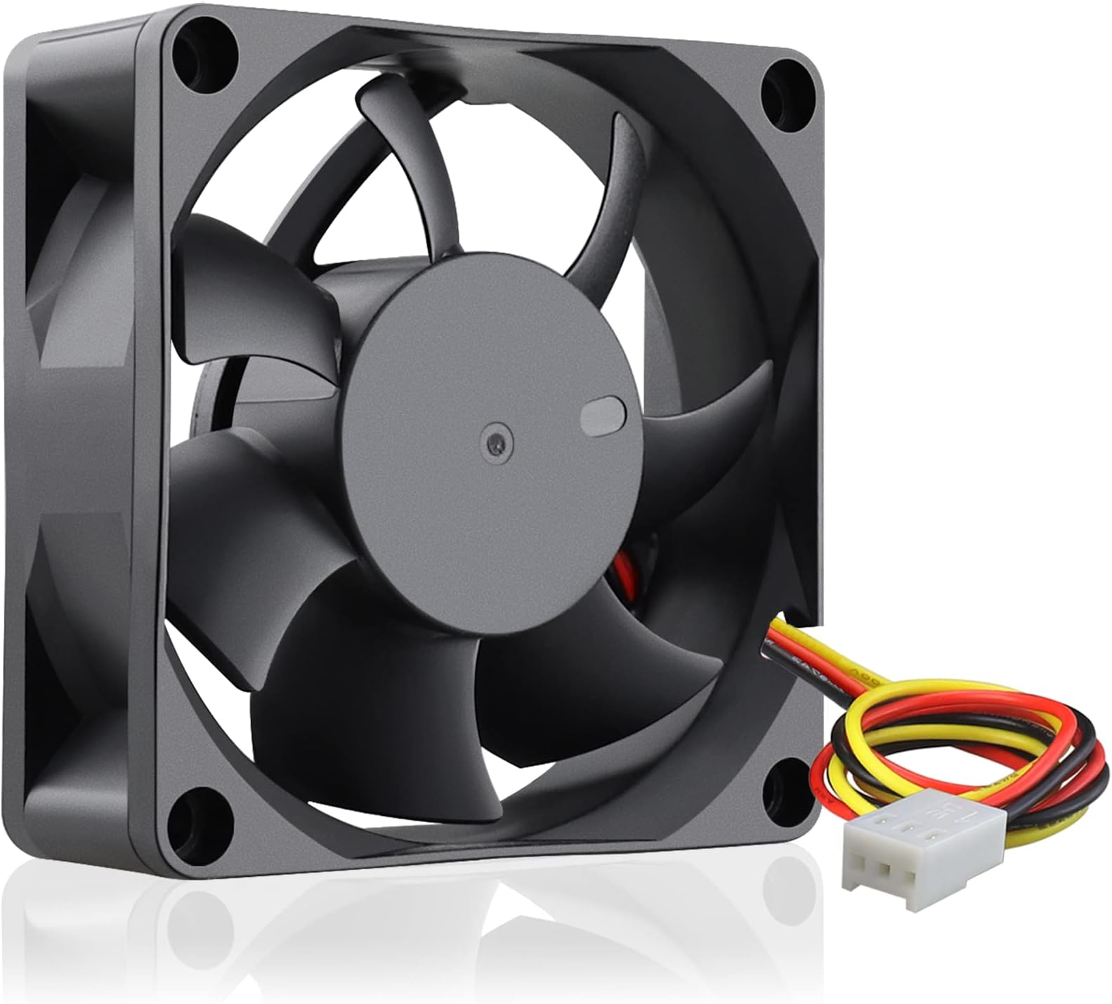 GDSTIME 12V DC 3PIN 70mm Fan, 70mm x 70mm x 25mm Brushless Cooling Fan