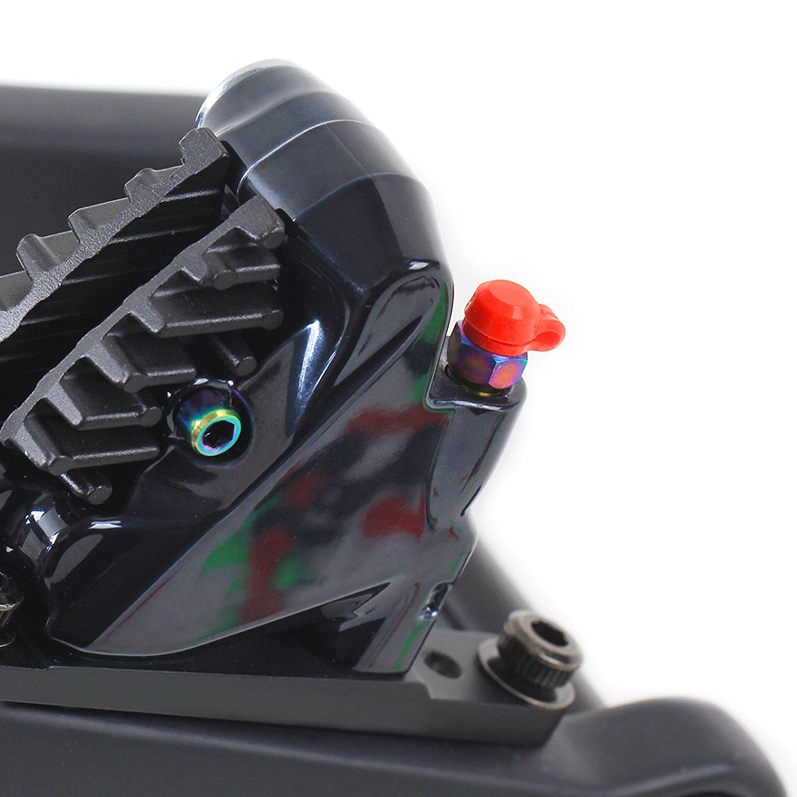 Sharplace 10 Pezzi Tappi in Gomma per spurgo Freno Bici Tappo Antipolvere Cappuccio per sfiato Freno per Auto e Moto - Nero