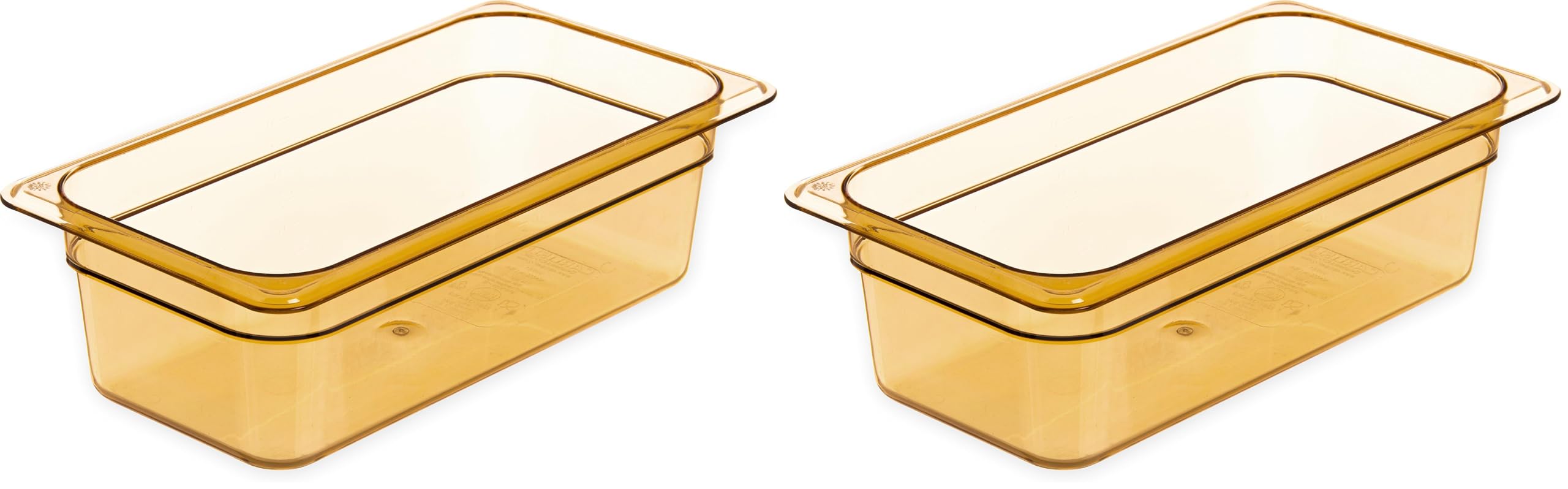 Carlisle FoodService Products Ámbar / 1 Count (Pack of 2) / 4" Deep Storage & Transport