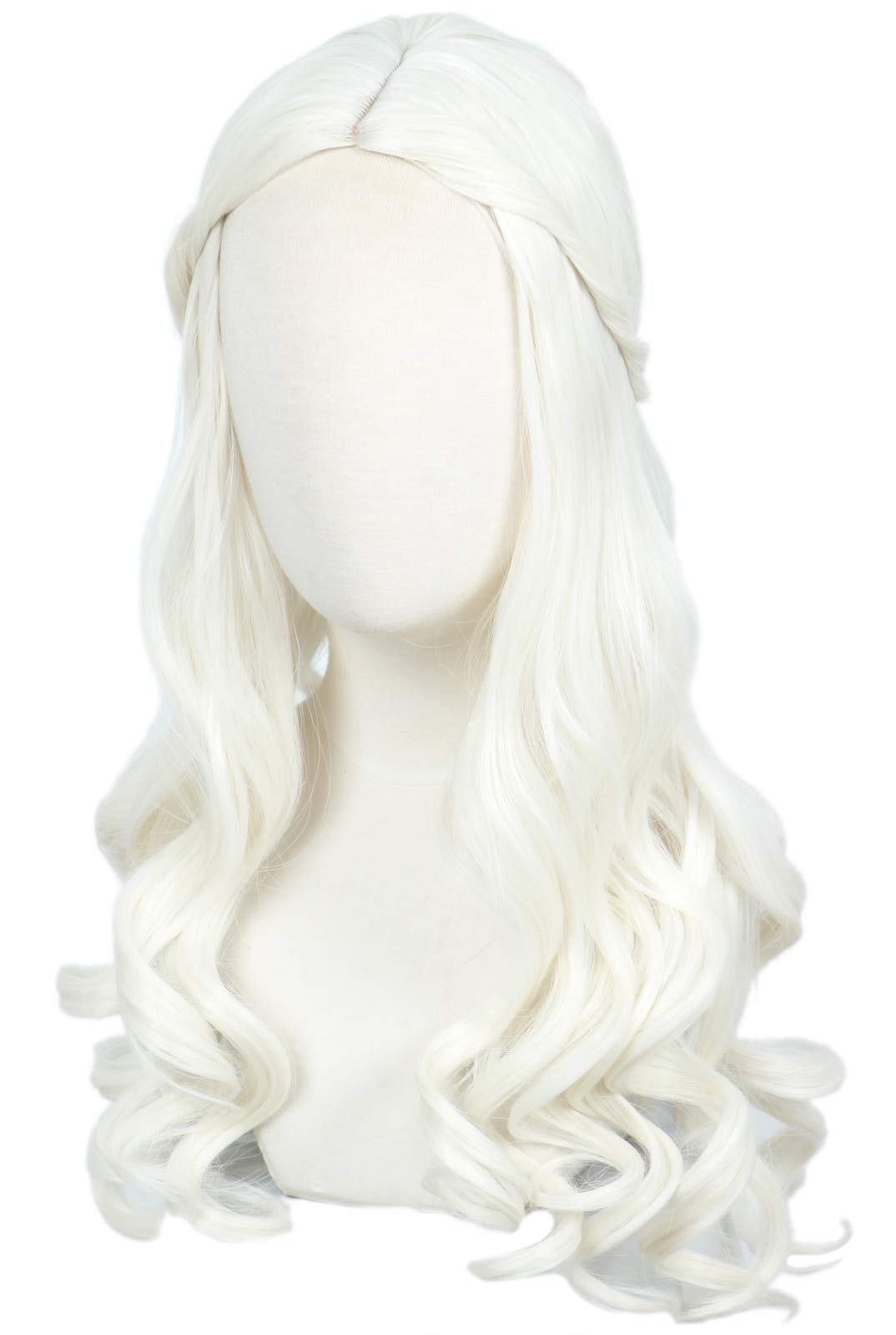 Linfairy Kids Wig Halloween Costume Cosplay Wig for Child (Blonde White)