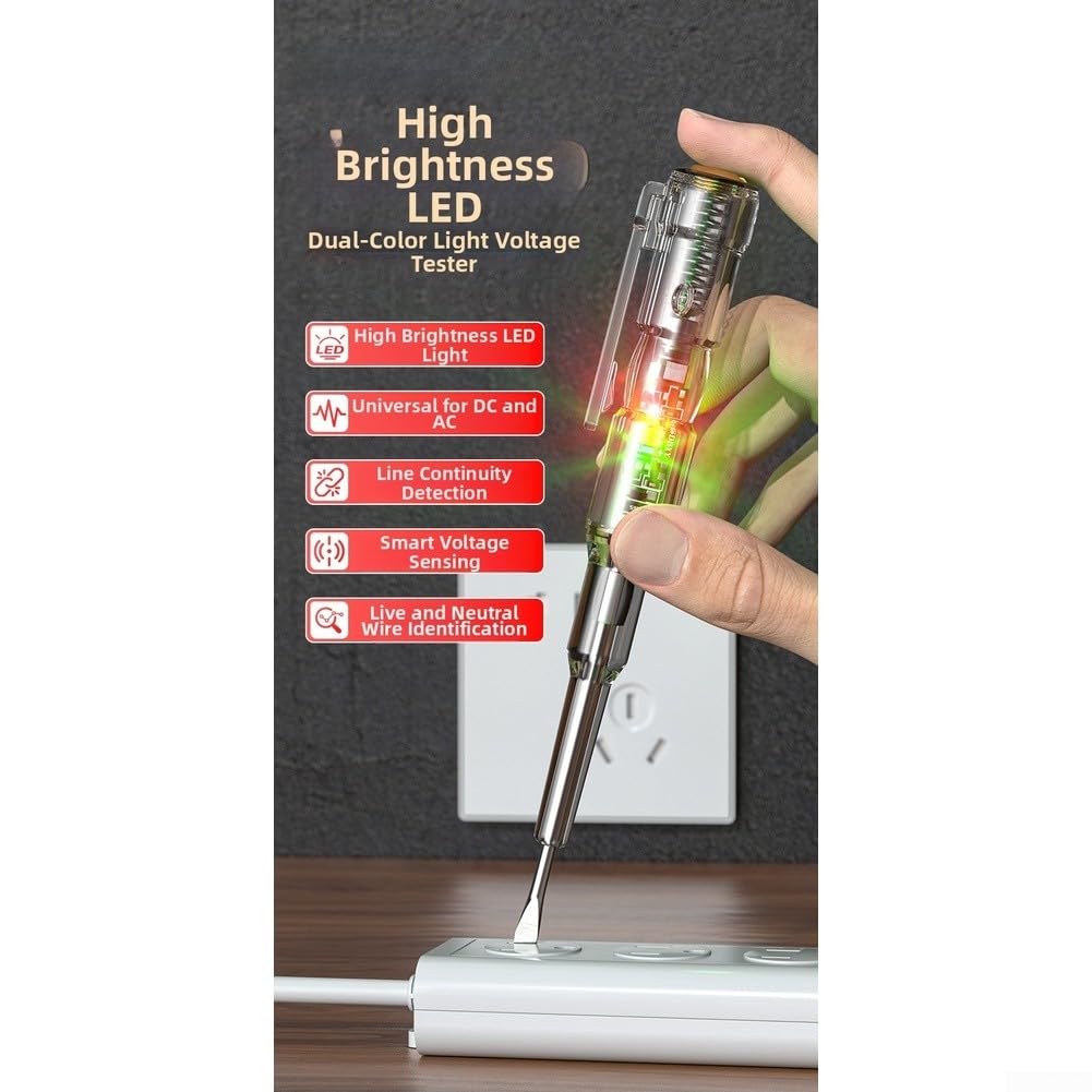 Probador de Voltaje Sin Contacto AC DC 12-240V LED
