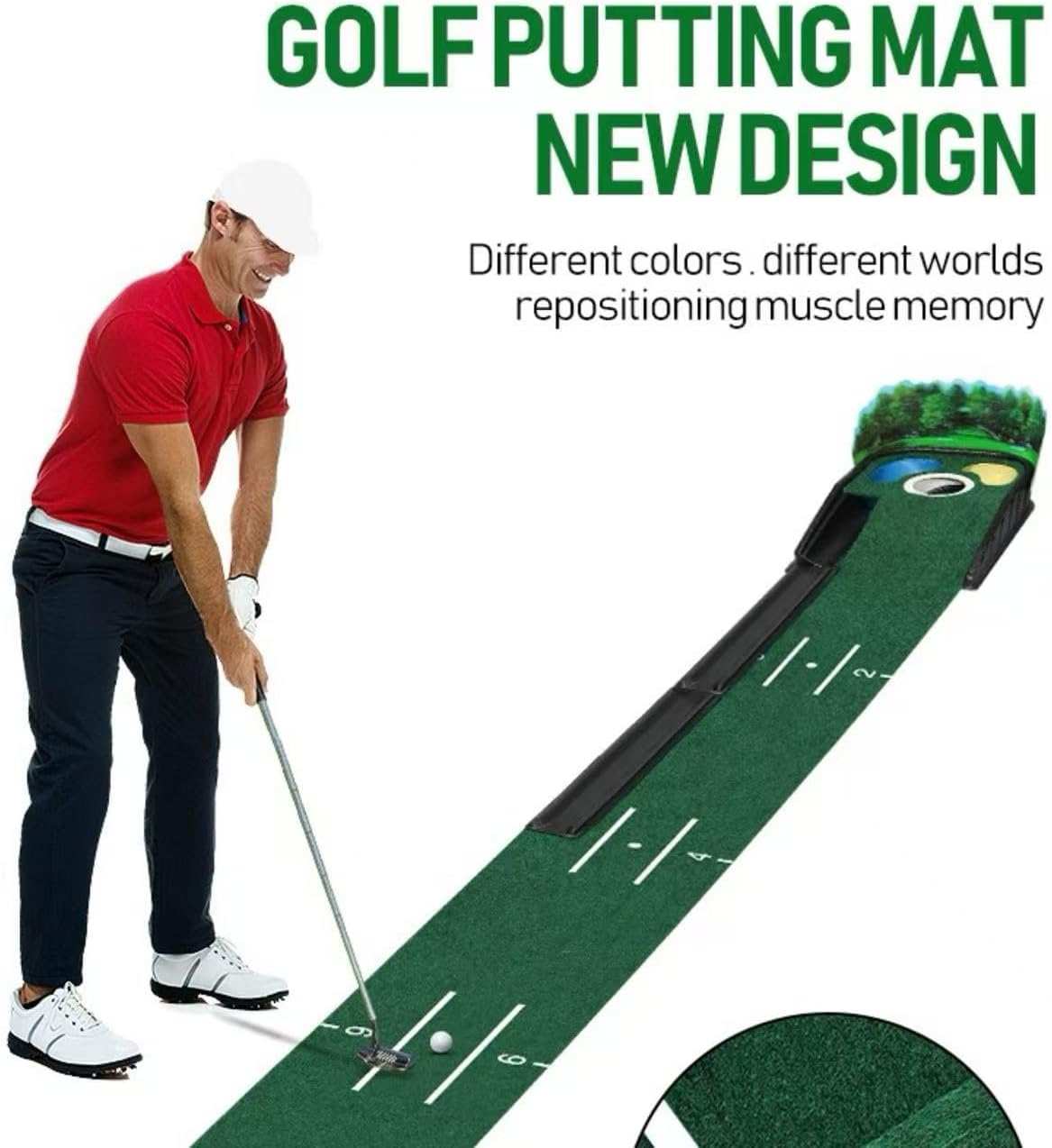 Indoor and Outdoor Golf Putting Practice Mat