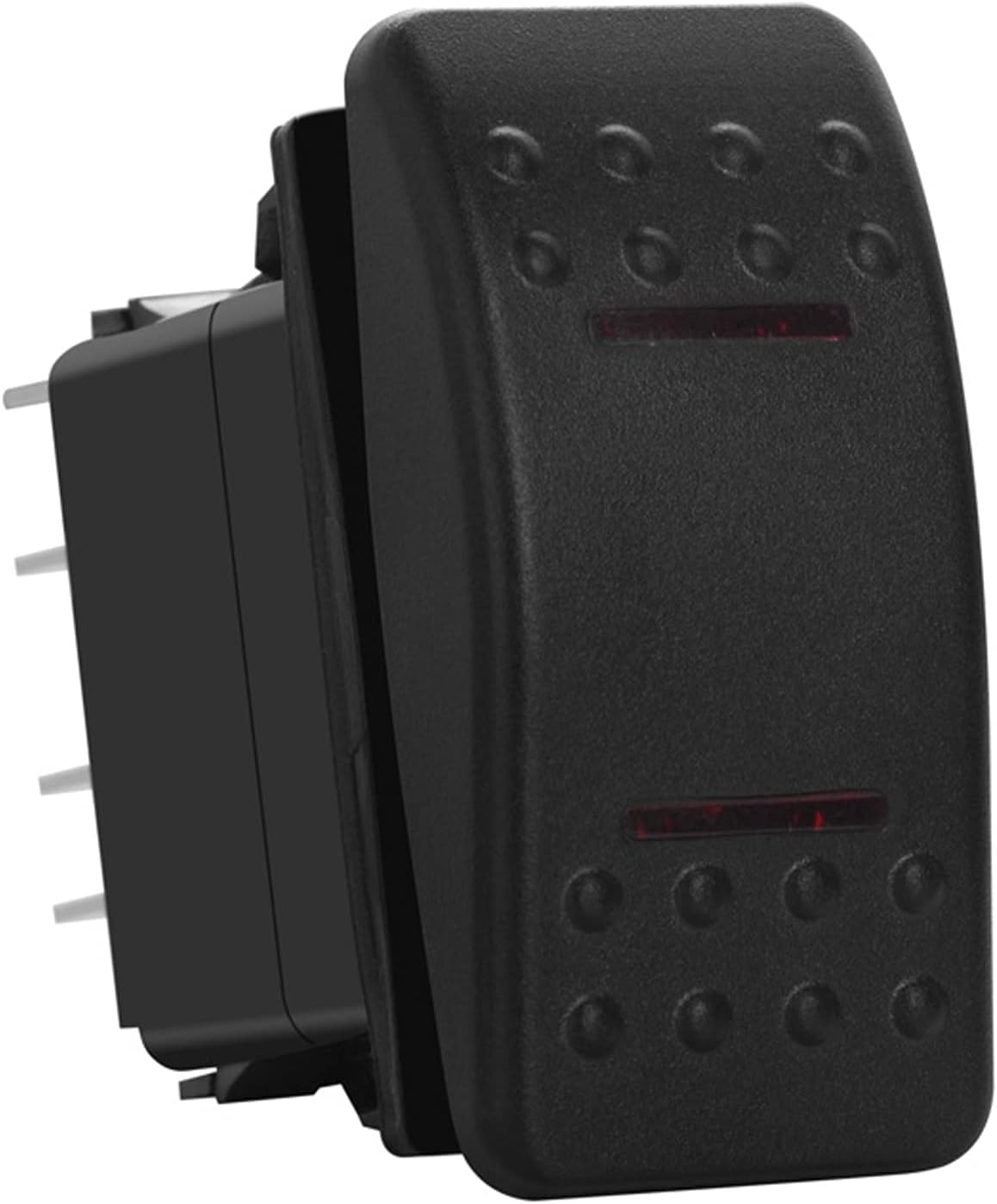 Bandc 7 Pins 2 LED Light On-Off-on Marine Boat Rocker Switch Dpdt Waterproof 12v 24v