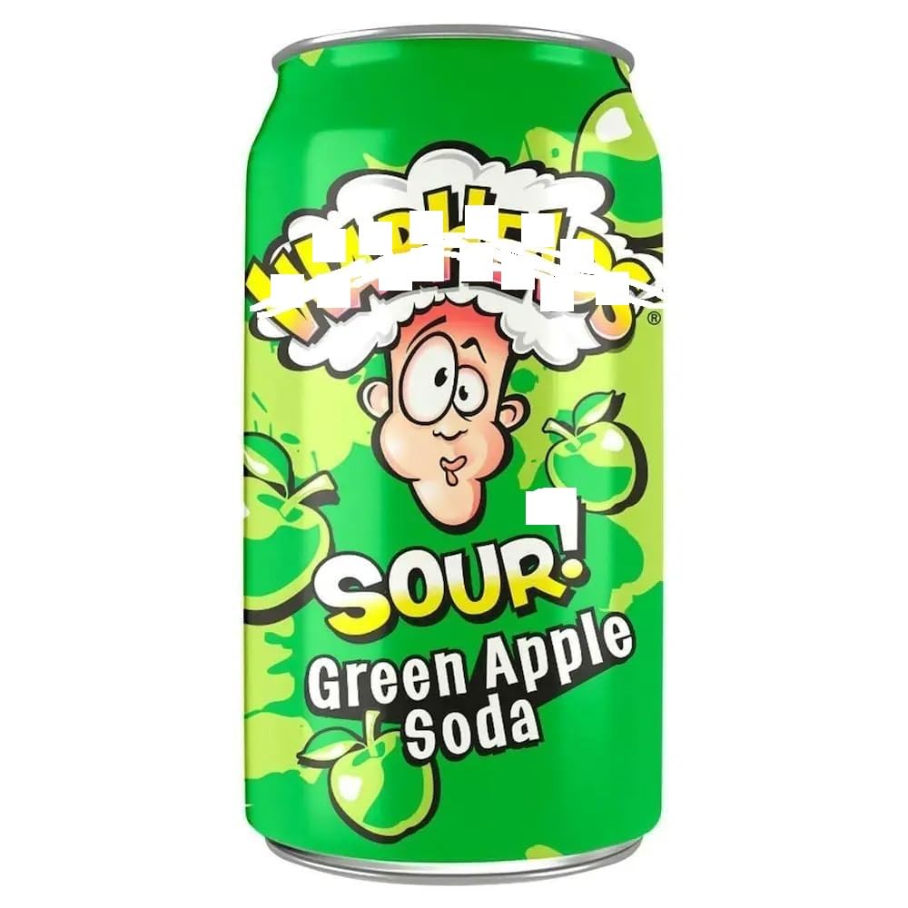 FruitFUN Super Sour Green Apple Soda 330ml Can - Imported-image-36
