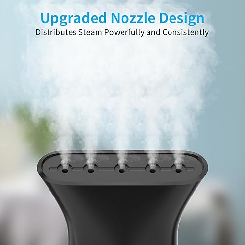 Miniatura 6 de URPOWER Vaporizador para ropa, vaporizador portátil de mano, vaporizador de ropa de calentamiento rápido con tela de alta capacidad, removedor de